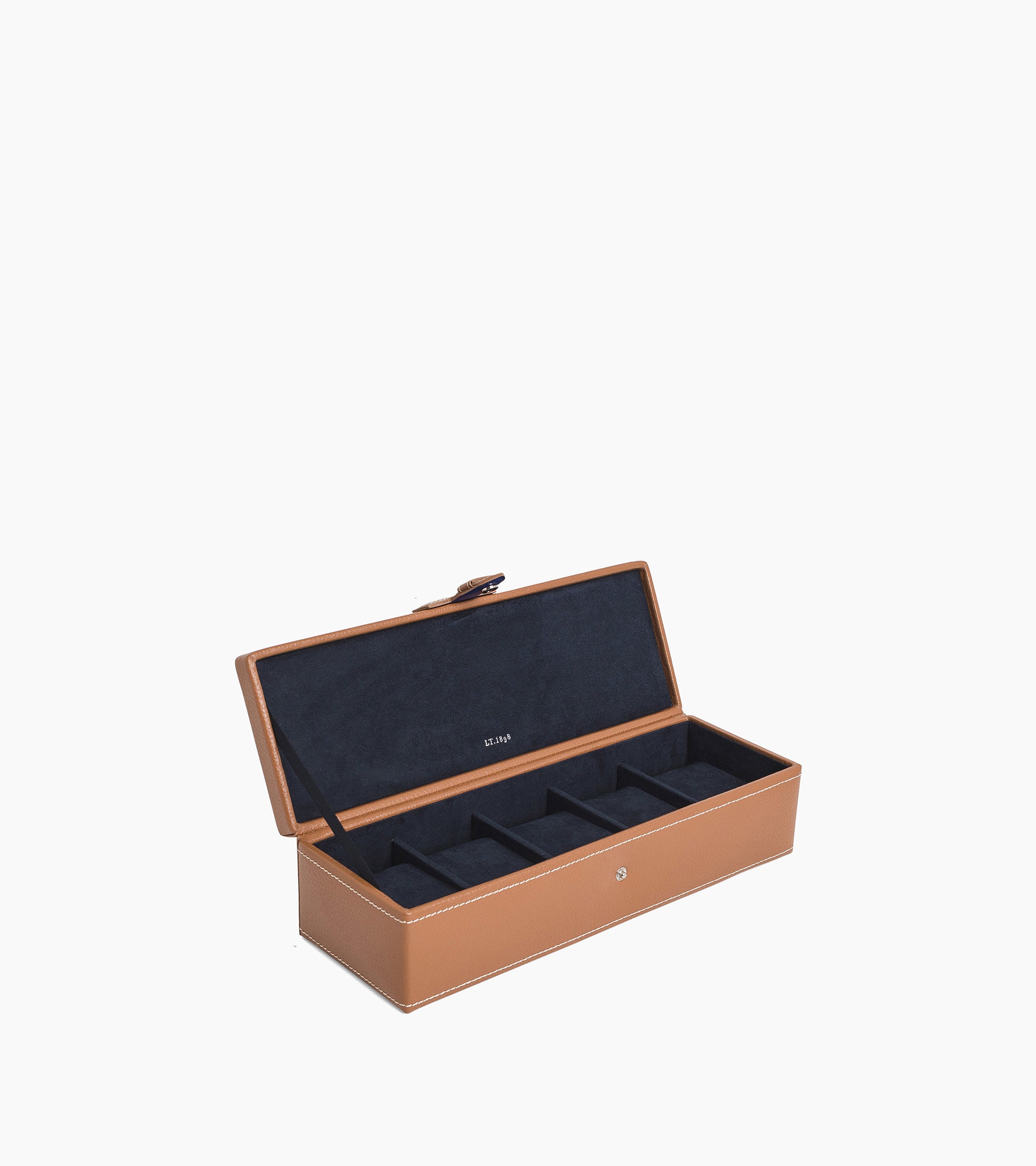 Schatulle aus Leder für 5 Uhren