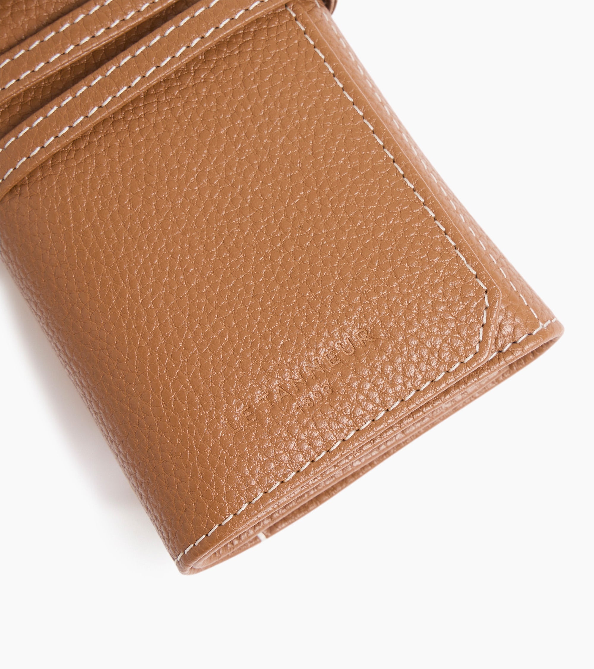 Estuche de viaje para 3 relojes de cuero granulado