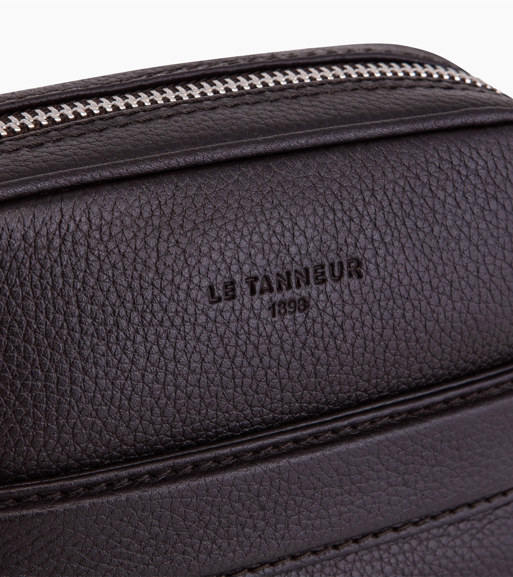 Bolsa pequeña Charles de piel texturizada