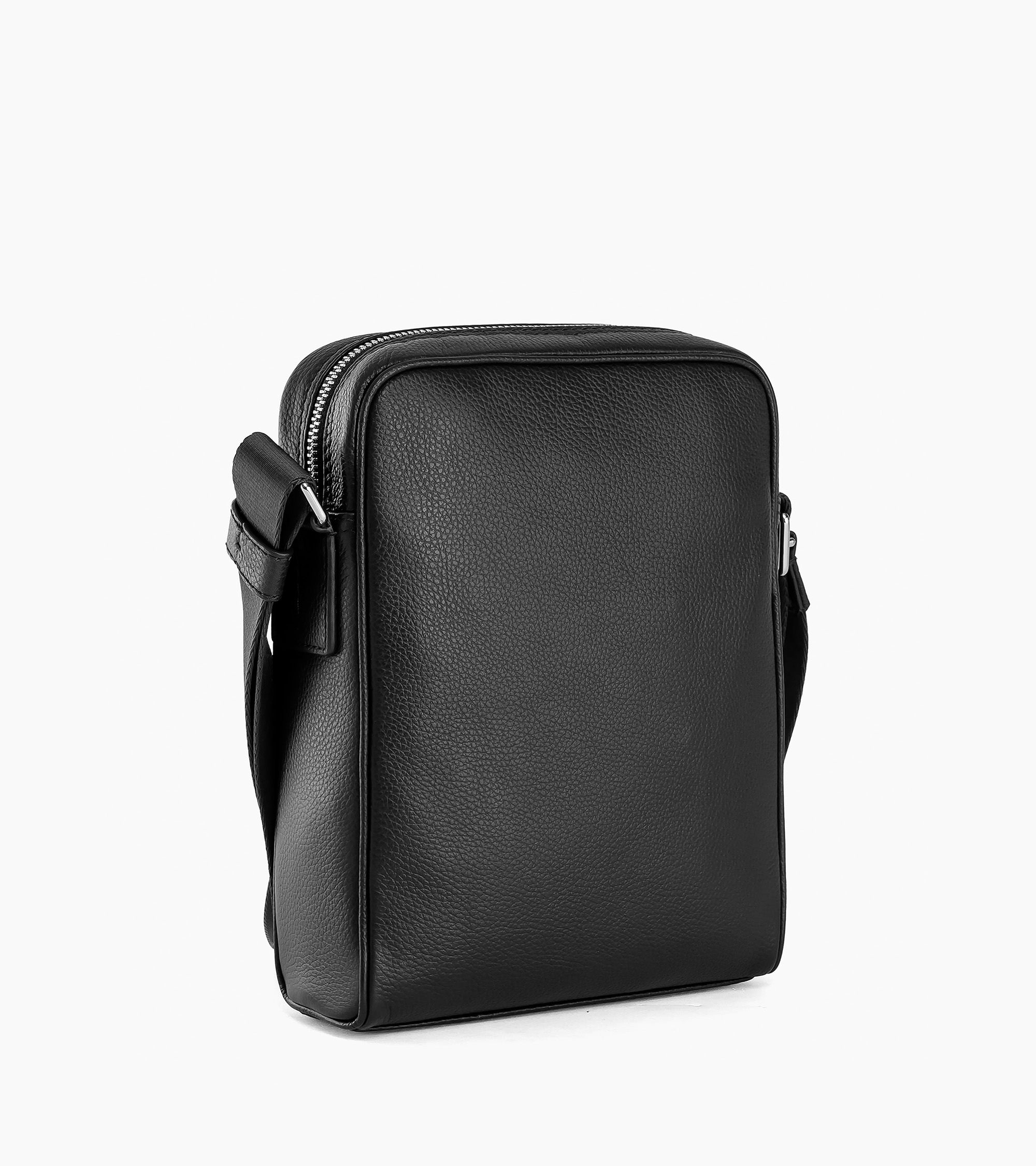 Bolsa media Charles de piel texturizada