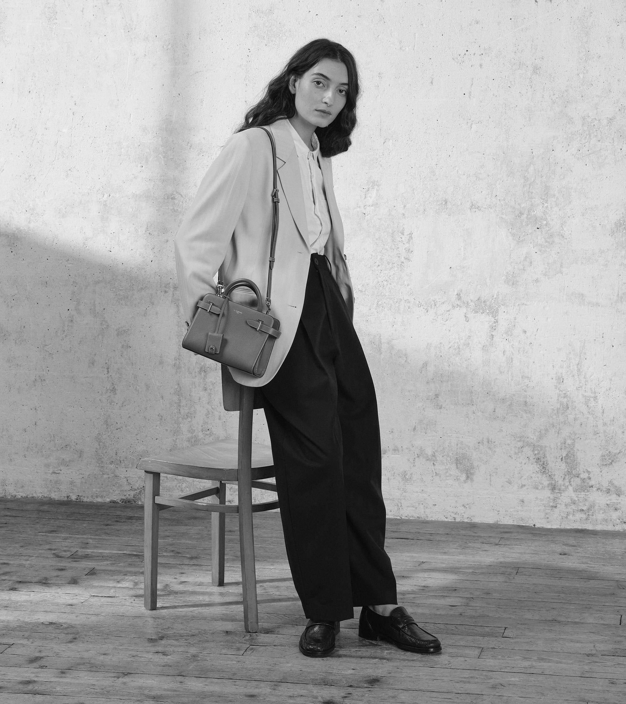 Bolso pequeño Emilie de piel texturizada