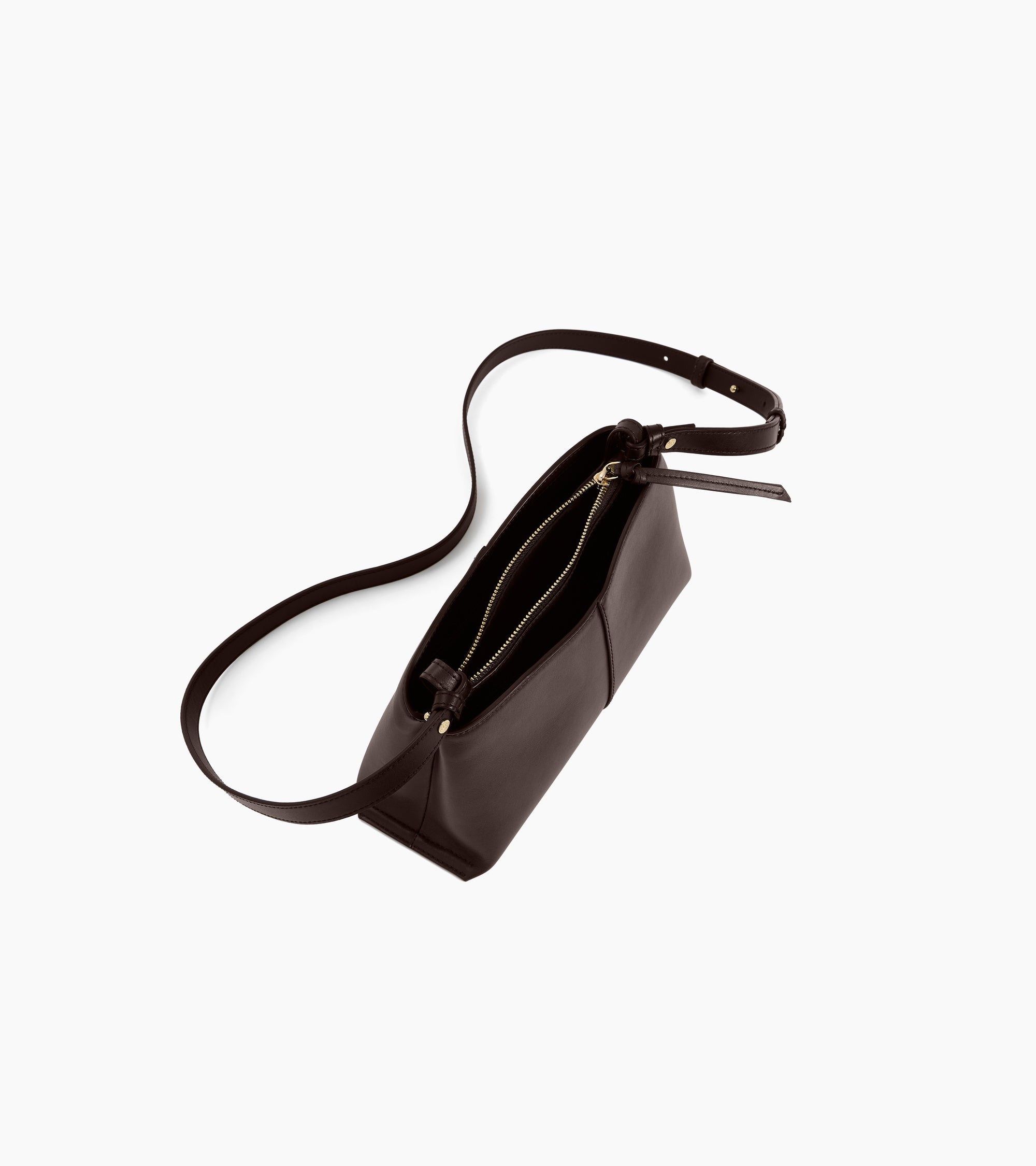 Bolso bandolera pequeño Félicie de cuero liso
