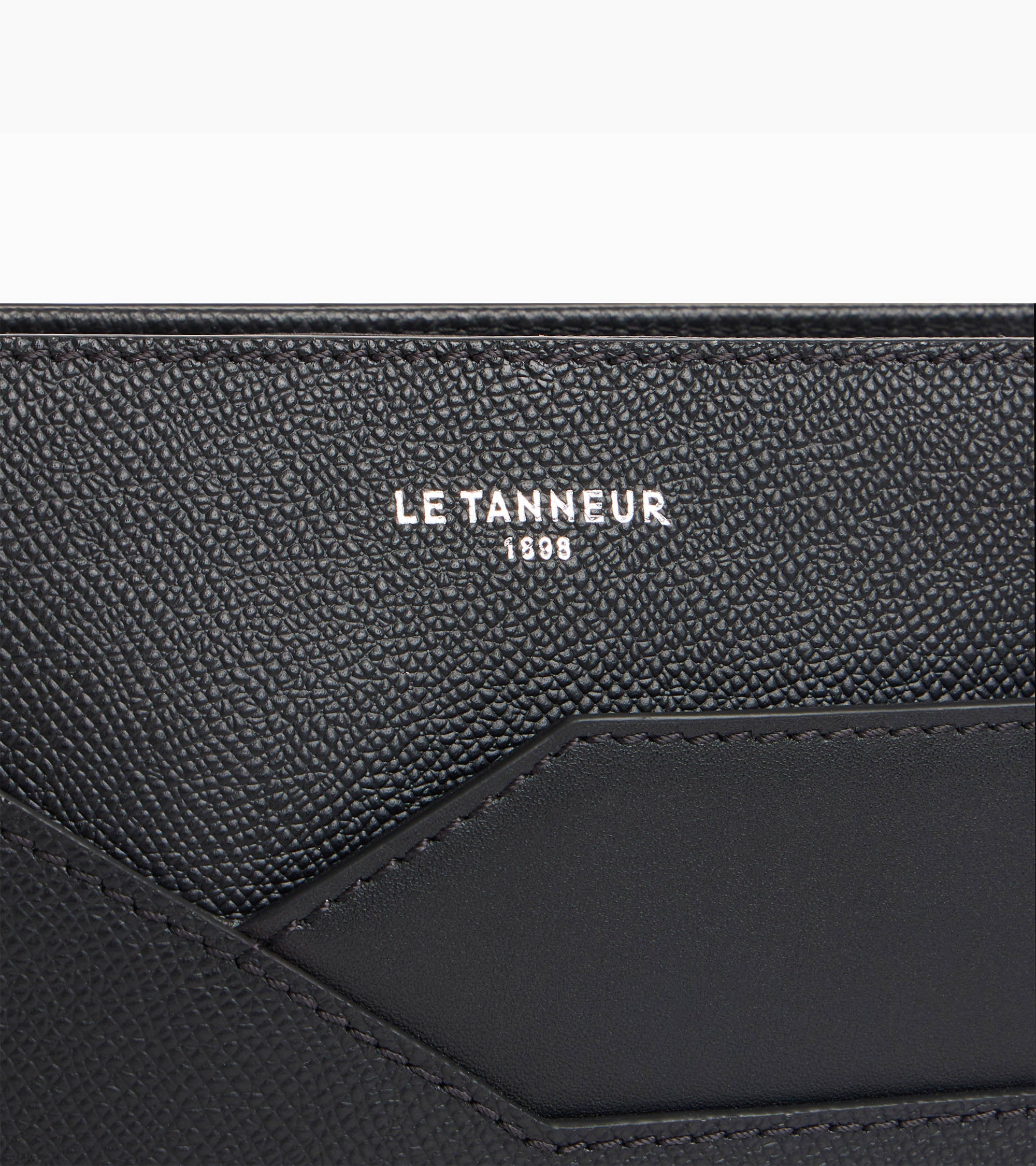 Bolso pequeño con correa de mano Gaston de cuero de grano cruzado