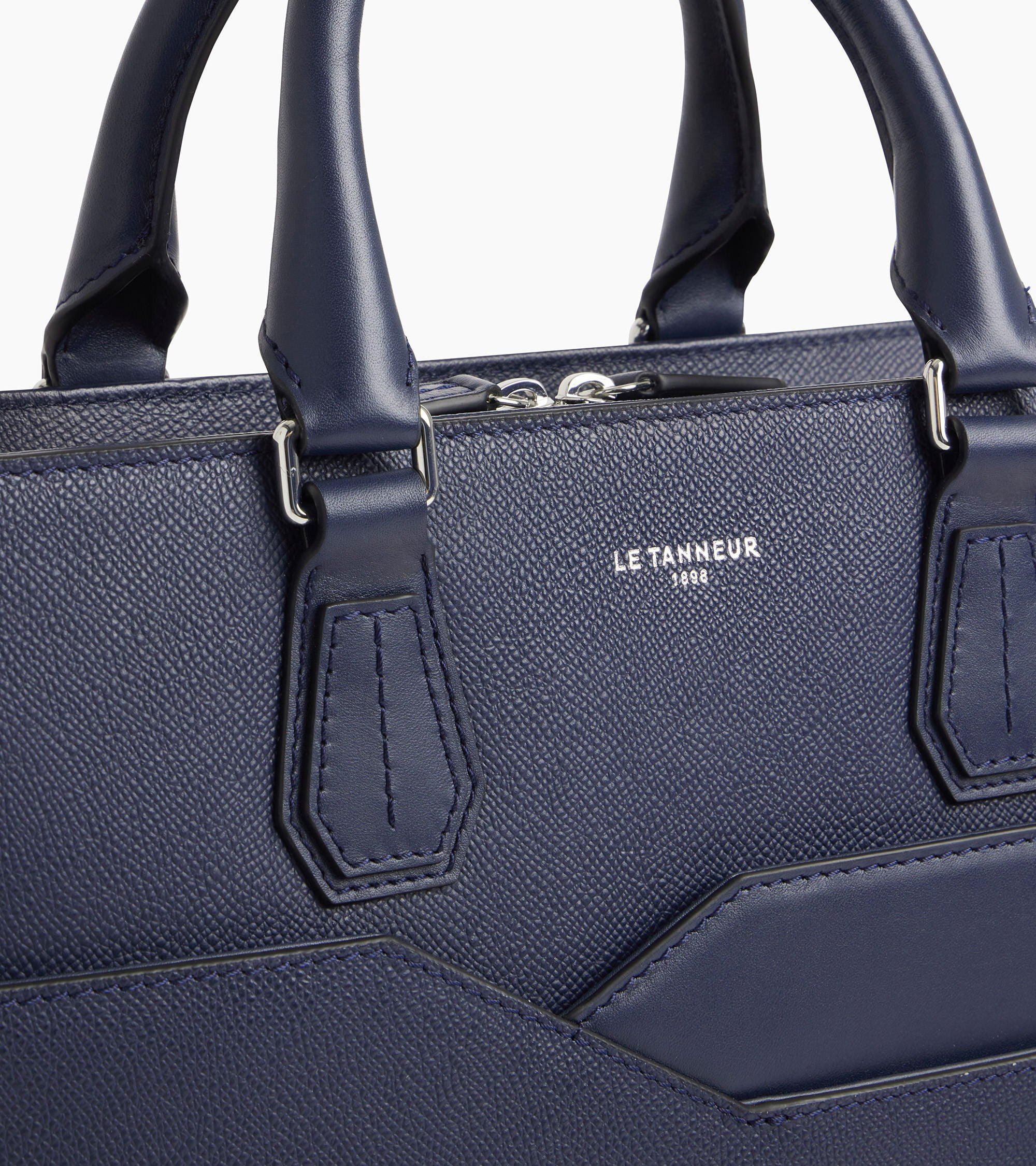 Maletín de 15 Gaston de cuero de grano cruzado