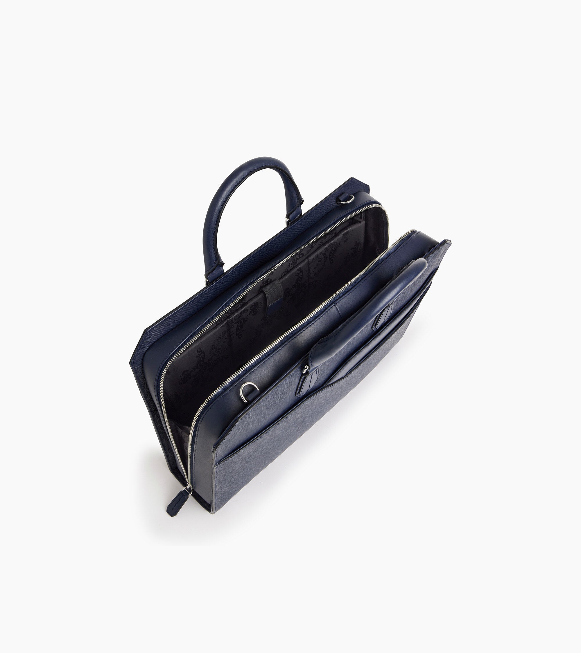 Maletín de 15 Gaston de cuero de grano cruzado