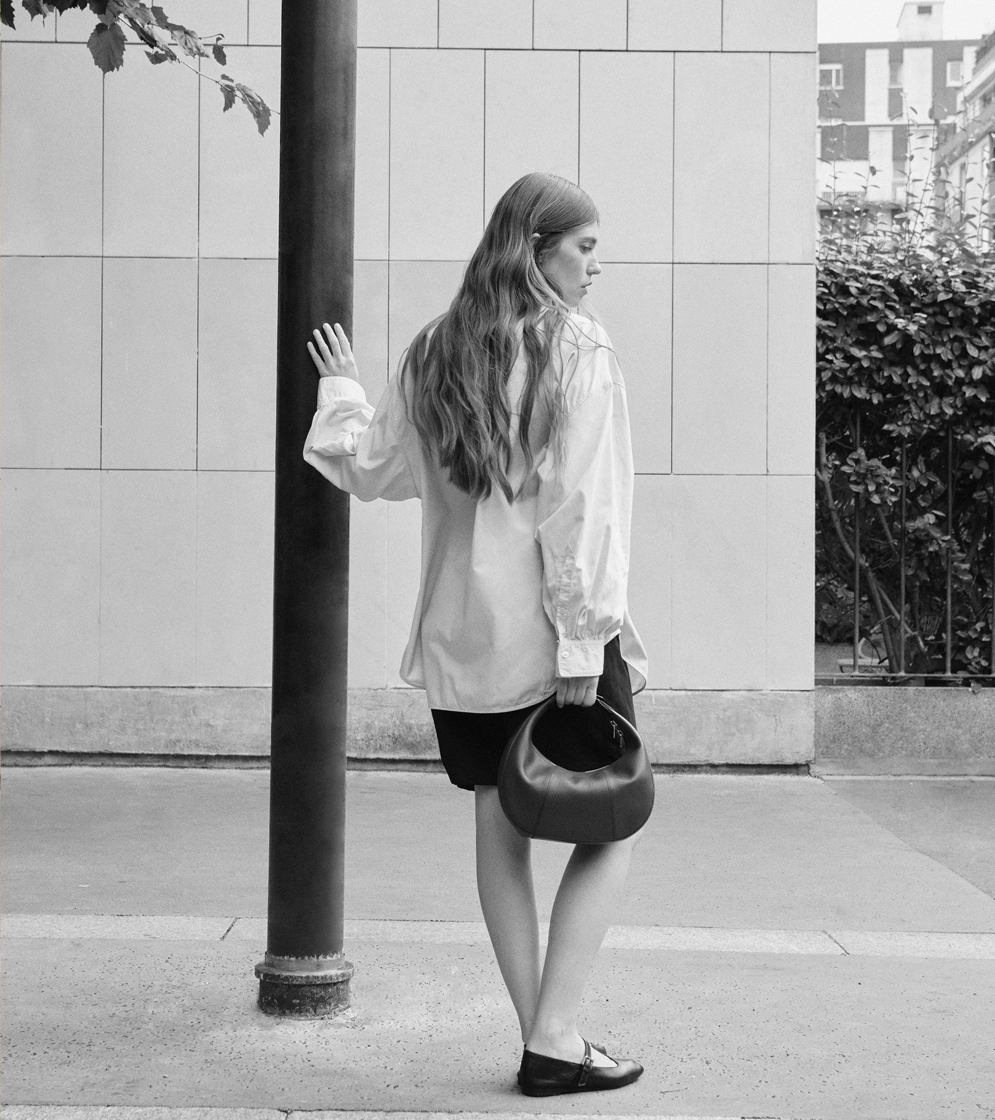 Bolso hobo pequeño Juliette de cuero granulado