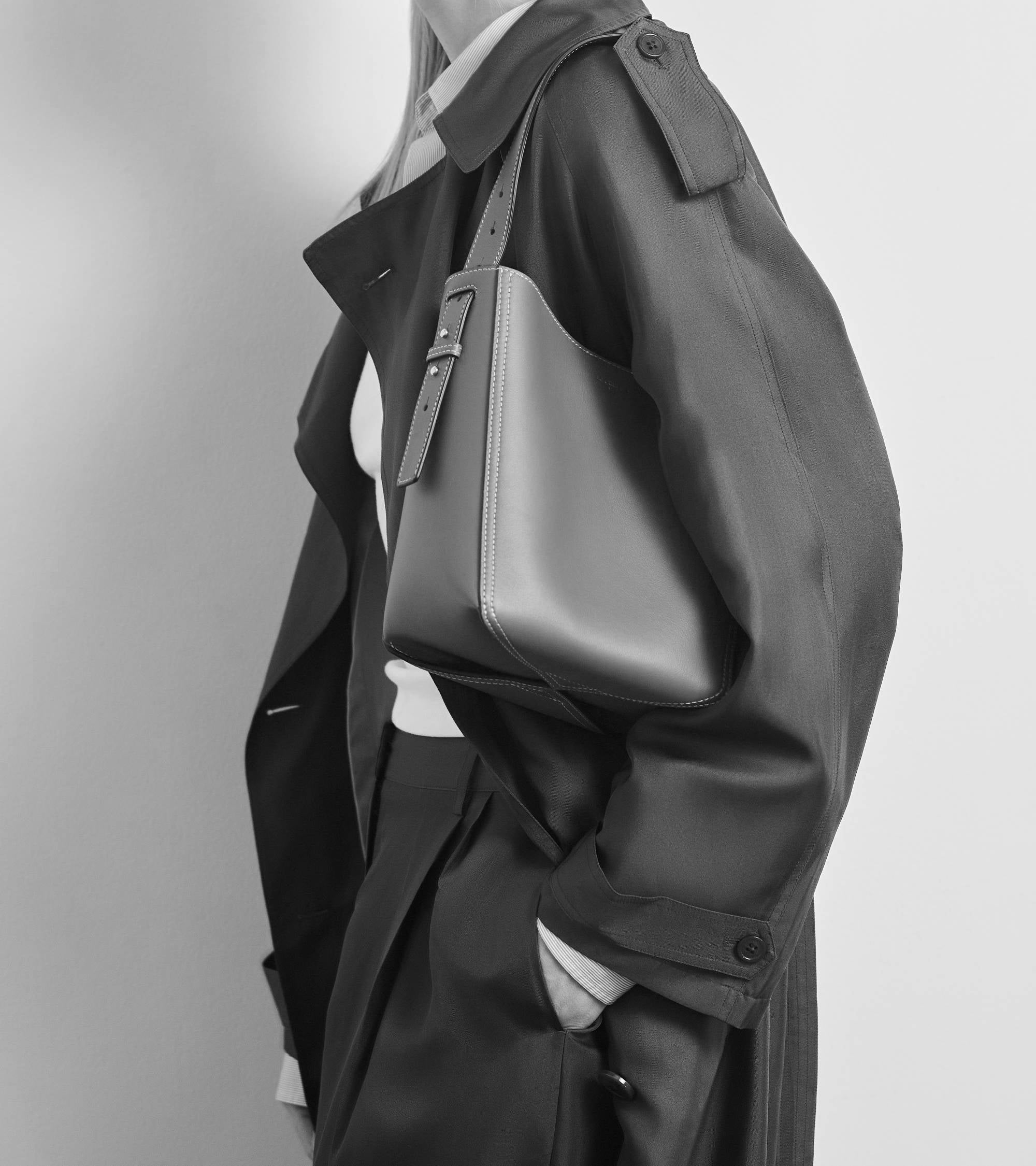 Sac hobo petit modèle Céleste en cuir lisse