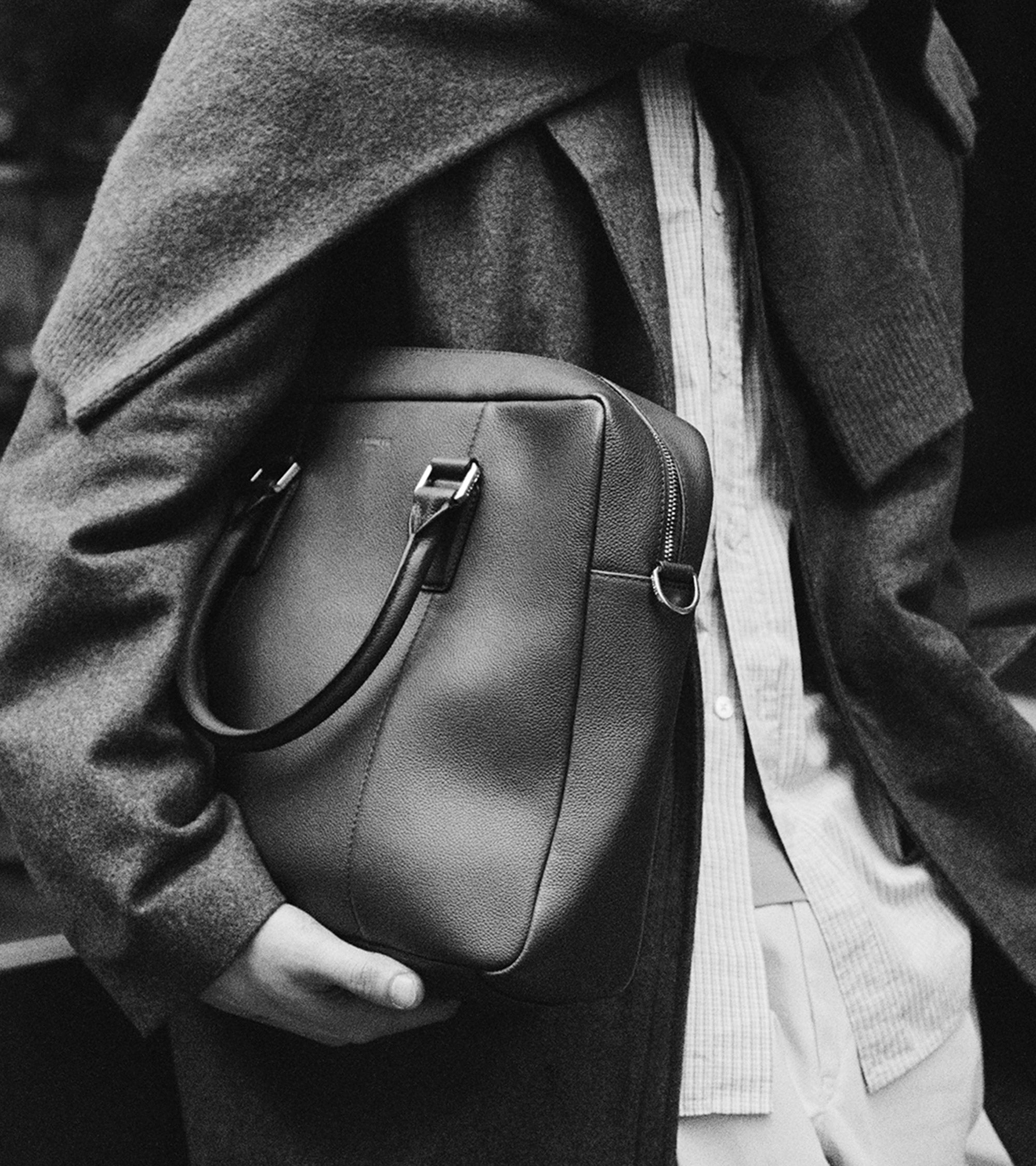 Portadocumentos de 17" Marceau de piel texturizada