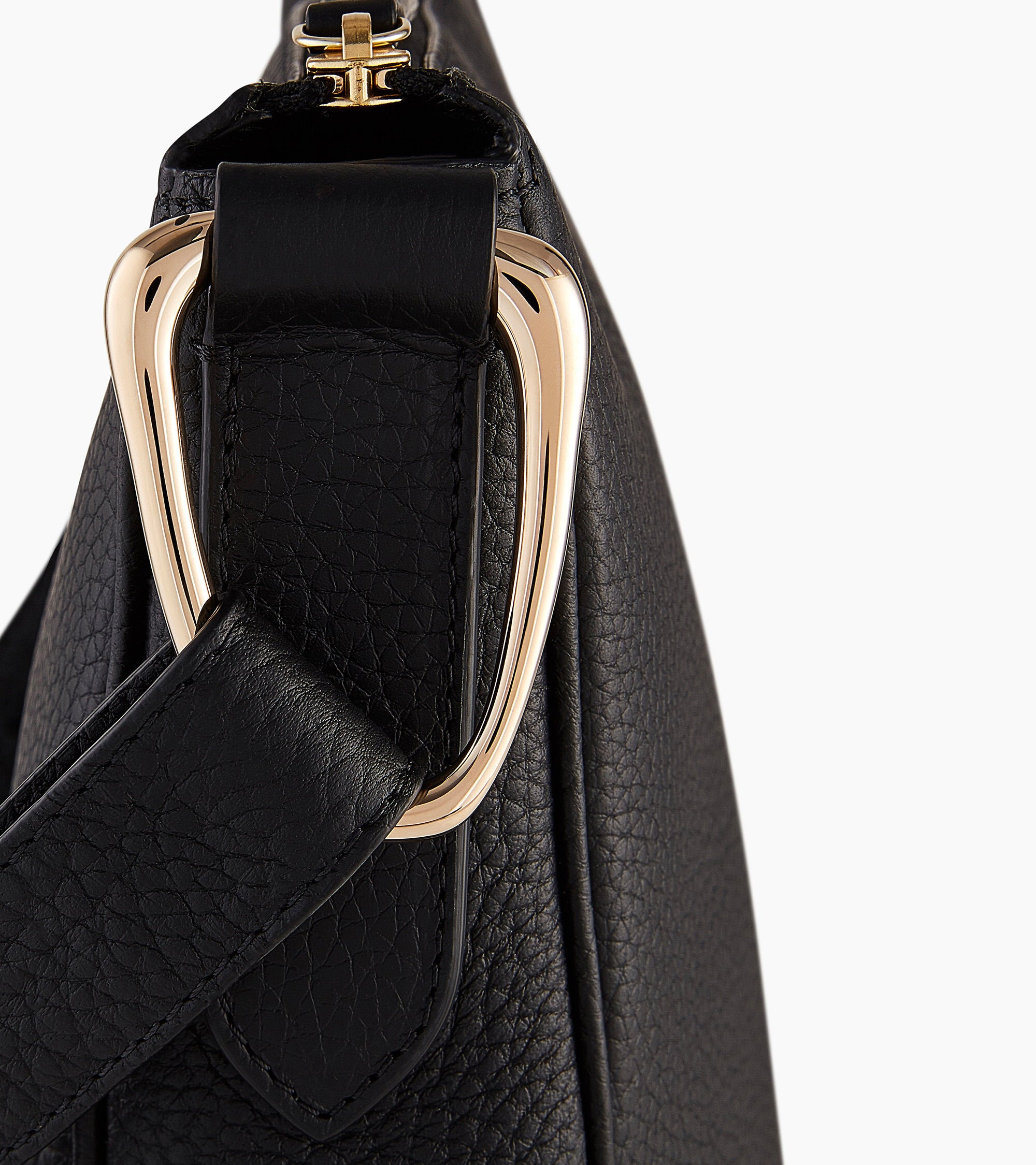 Bolso hobo de tamaño medio Madeleine en cuero de ternero graneado