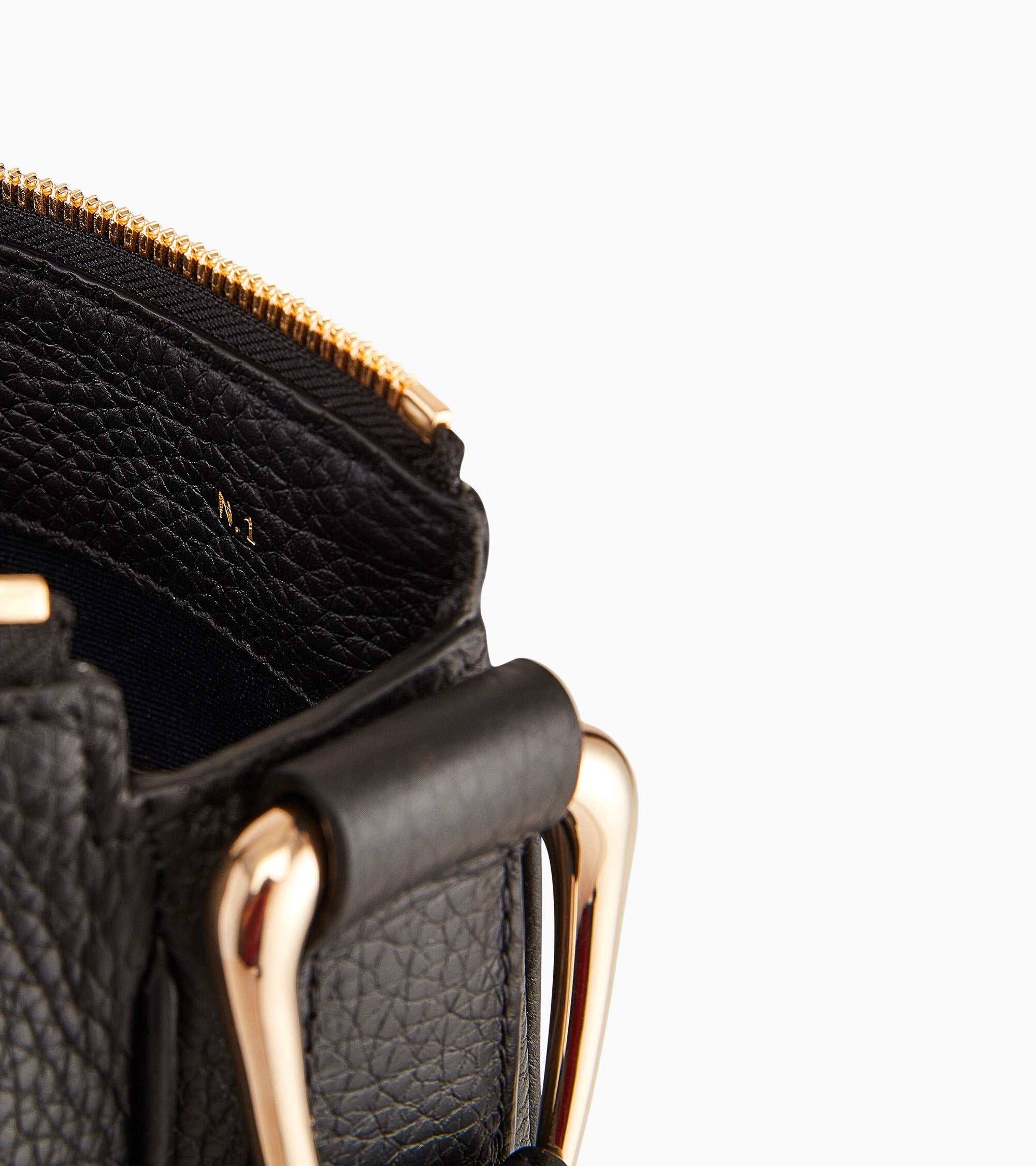 Bolso hobo de tamaño medio Madeleine en cuero de ternero graneado