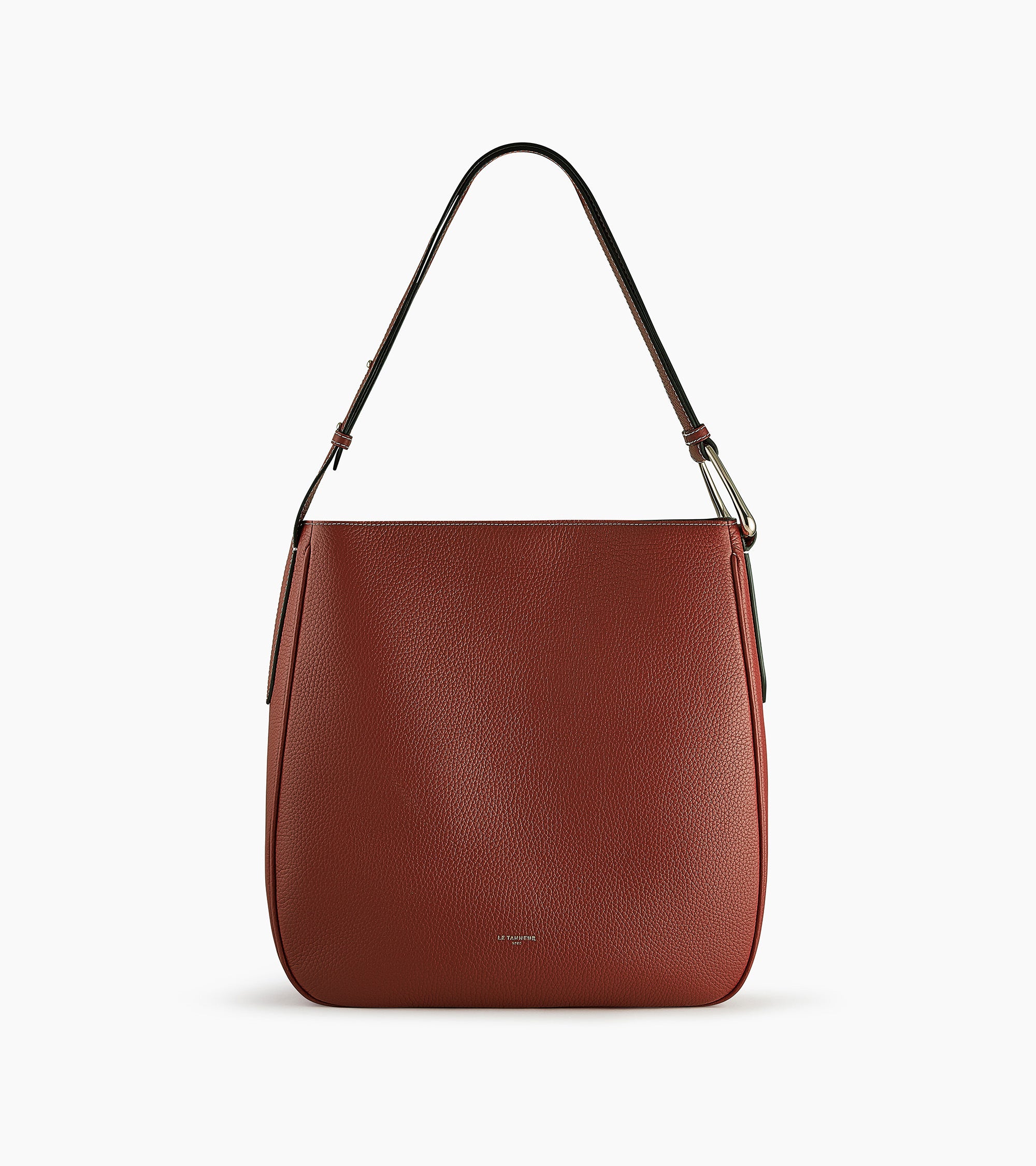 Gran bolso hobo Madeleine en cuero de ternero graneado