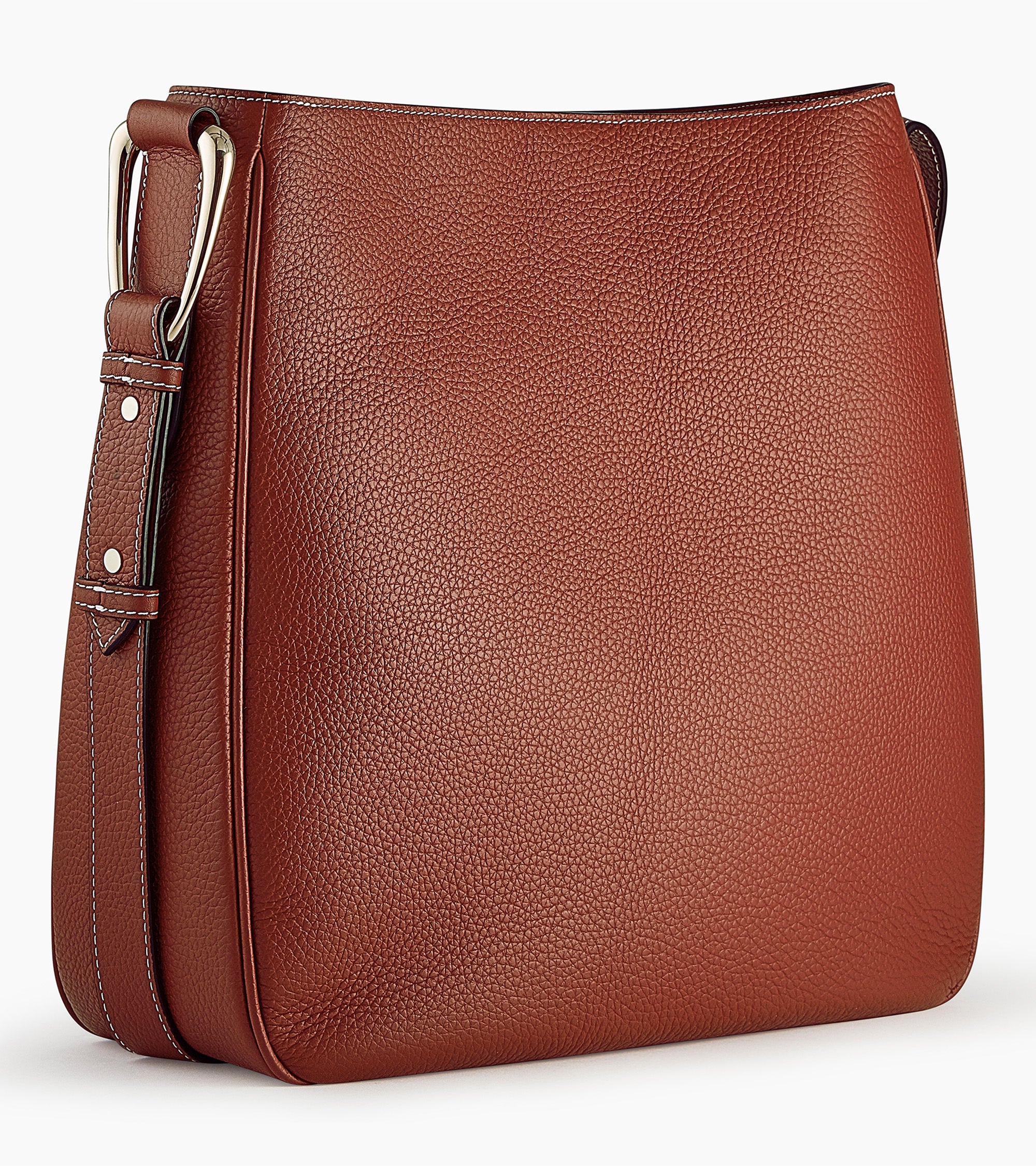 Gran bolso hobo Madeleine en cuero de ternero graneado