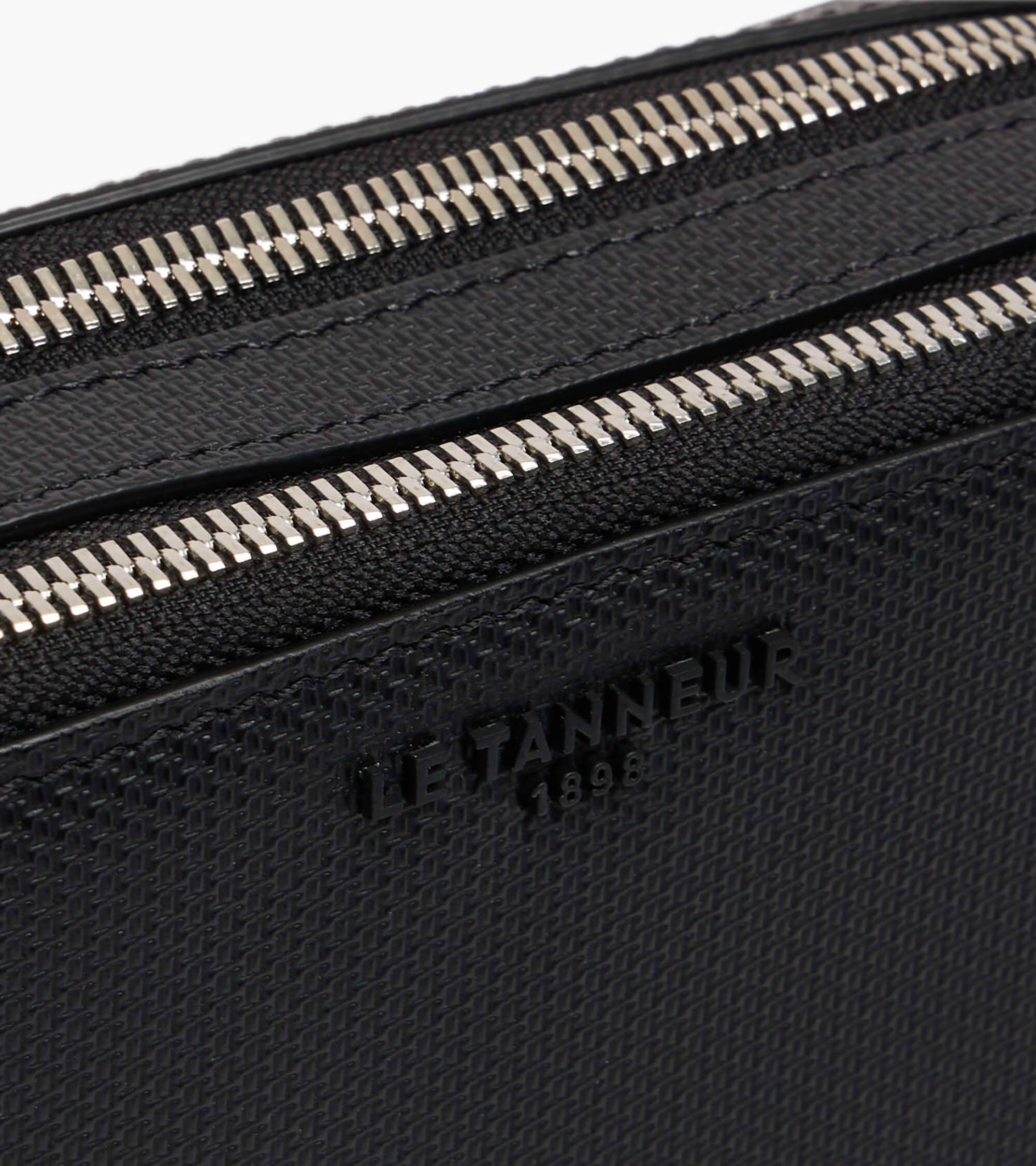 Pequeño bolso de 2 compartimentos Emile en cuero con firma T.