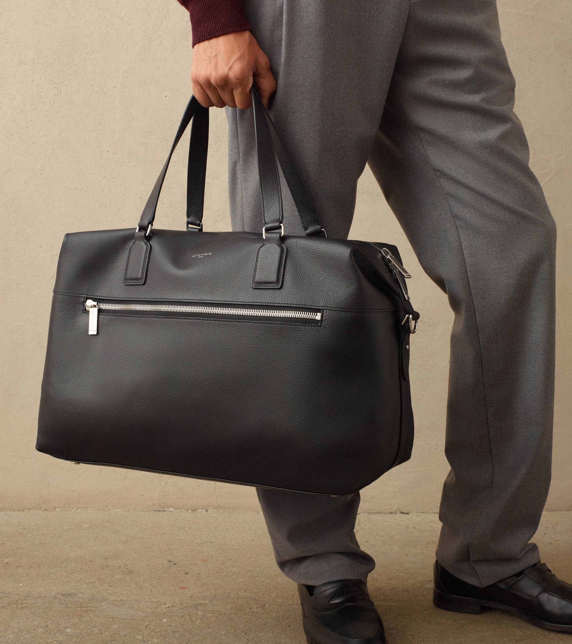 Bolsa de viaje 24 horas Emile de cuero granulado