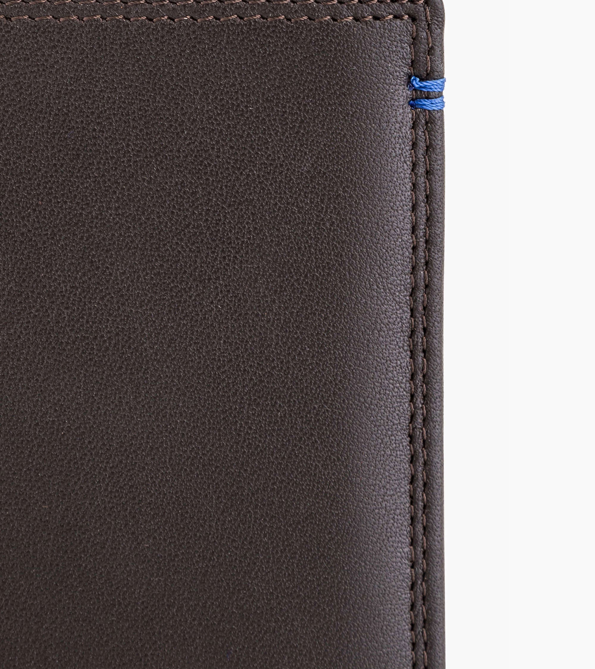 Cartera vertical grande con cremallera de 2 secciones Martin de piel lisa