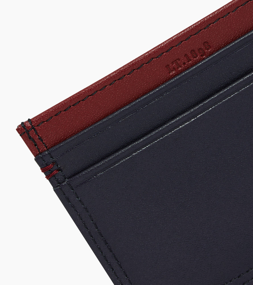 Tarjetero Martin de cuero liso