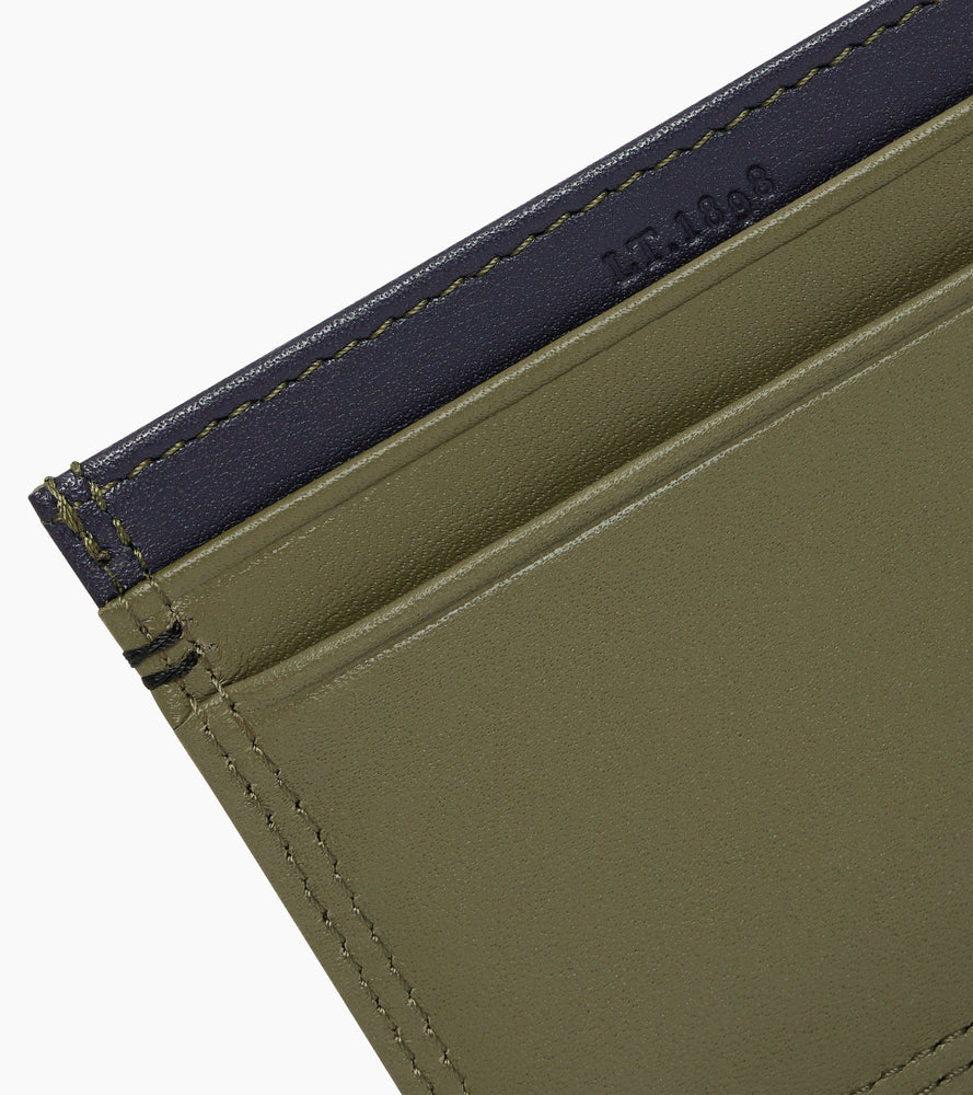 Tarjetero Martin de cuero liso