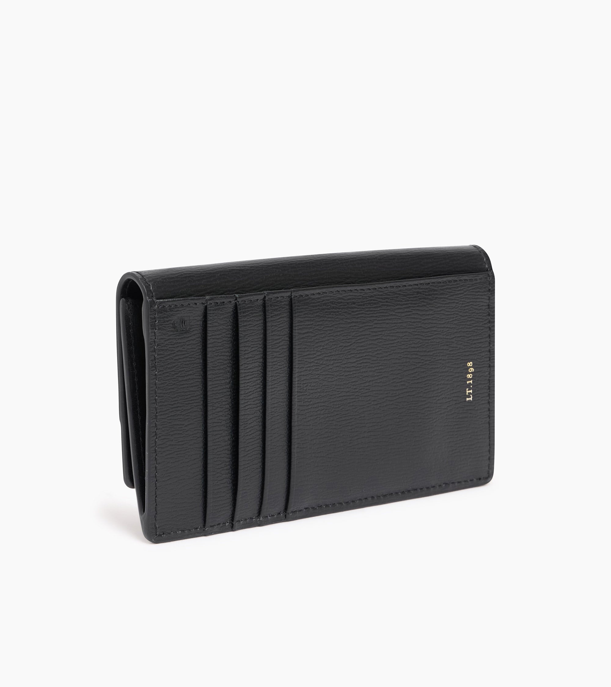 Tarjetero con solapa Naya en piel vuelta