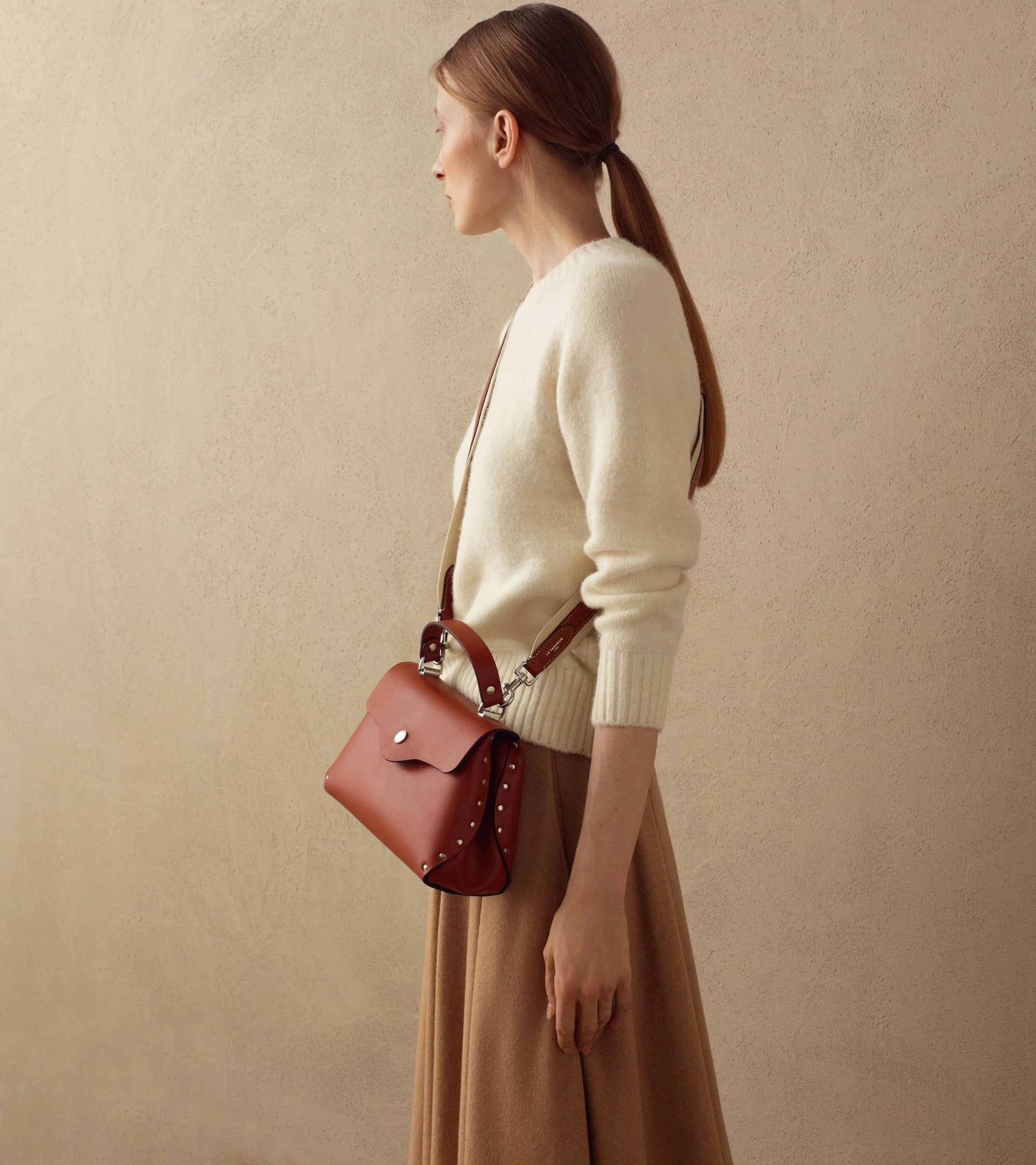 Bolso pequeño Sin Costuras de cuero liso