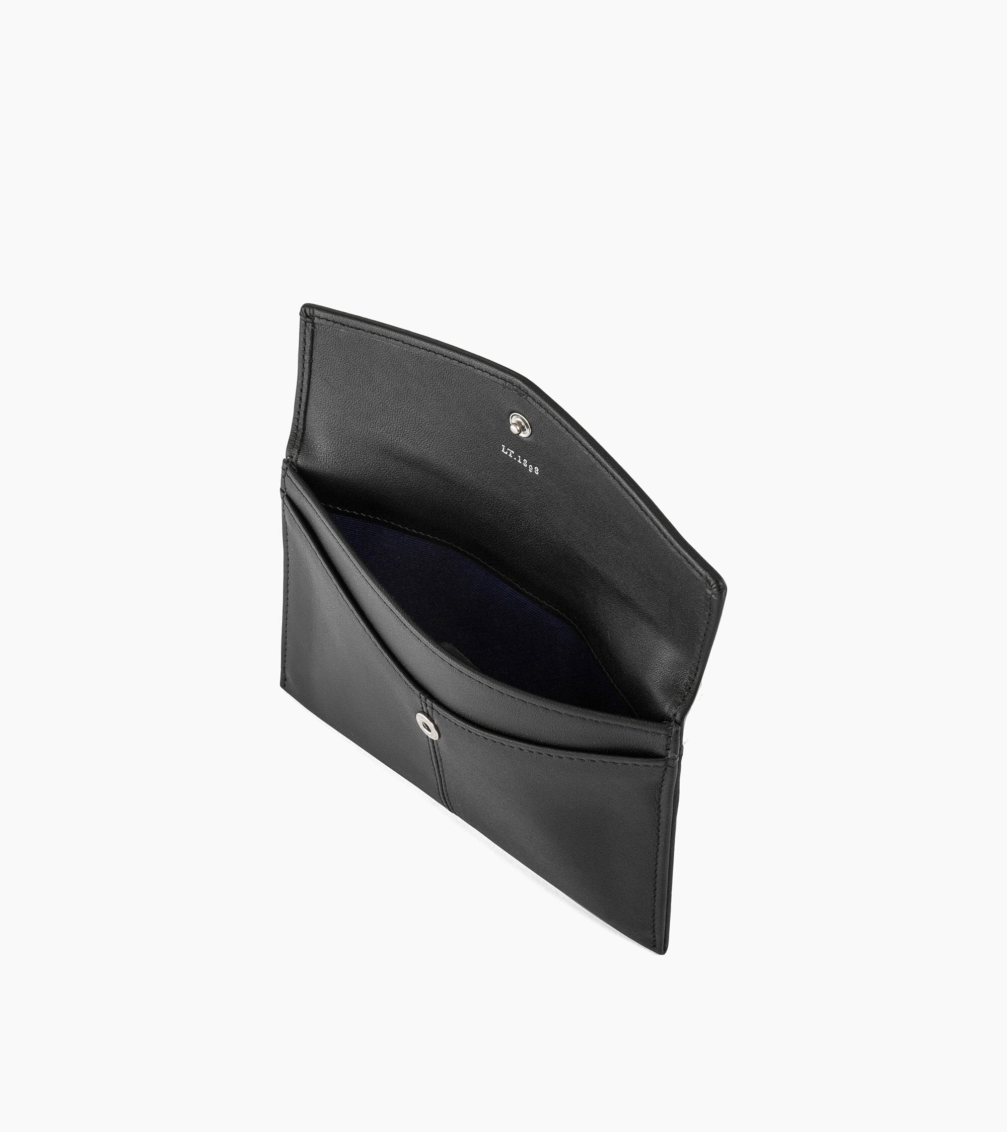 Bolso de mano tipo sobre mediano Charlotte de piel lisa