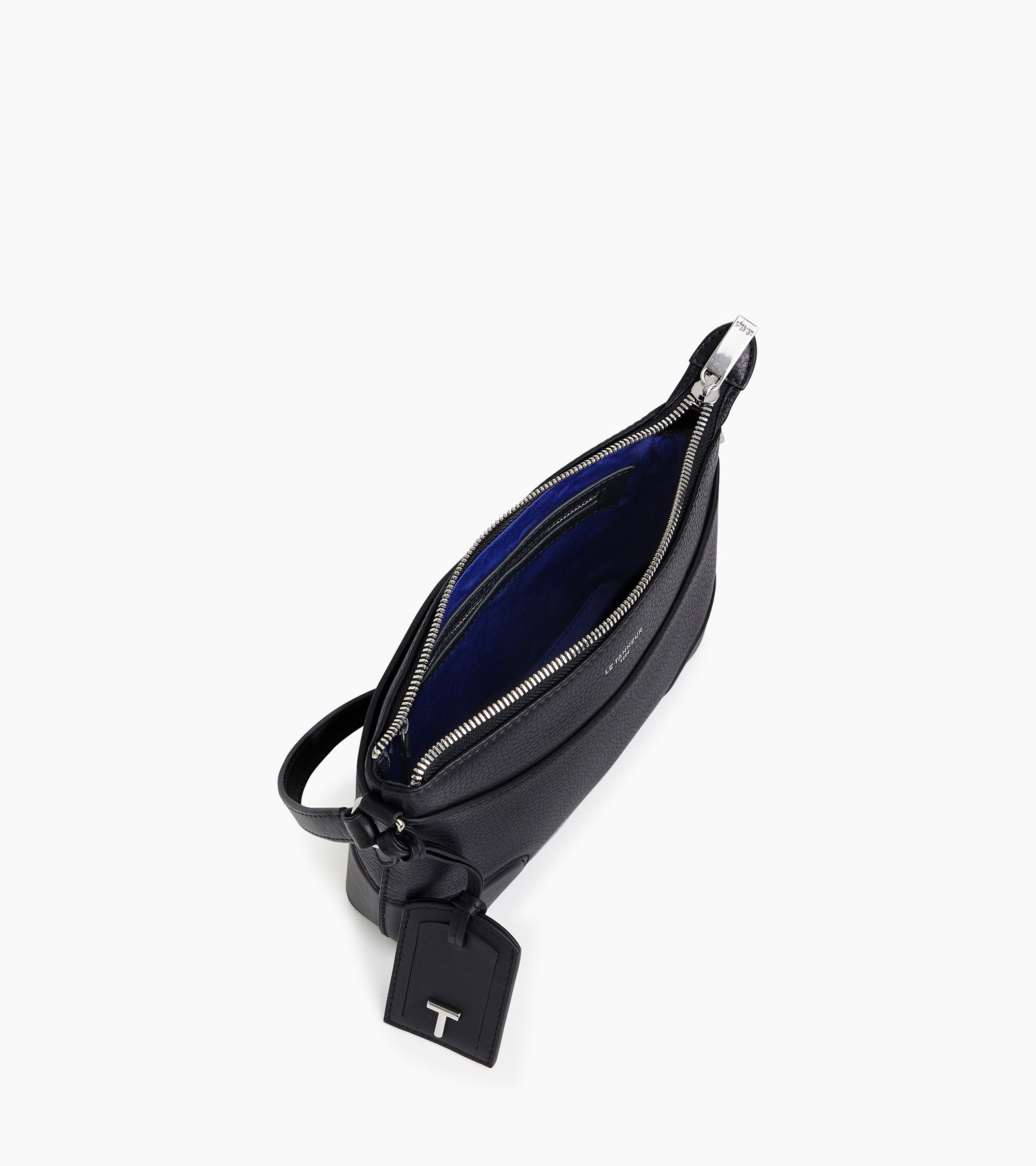 Bolso bandolera pequeño Romy de cuero granulado y liso