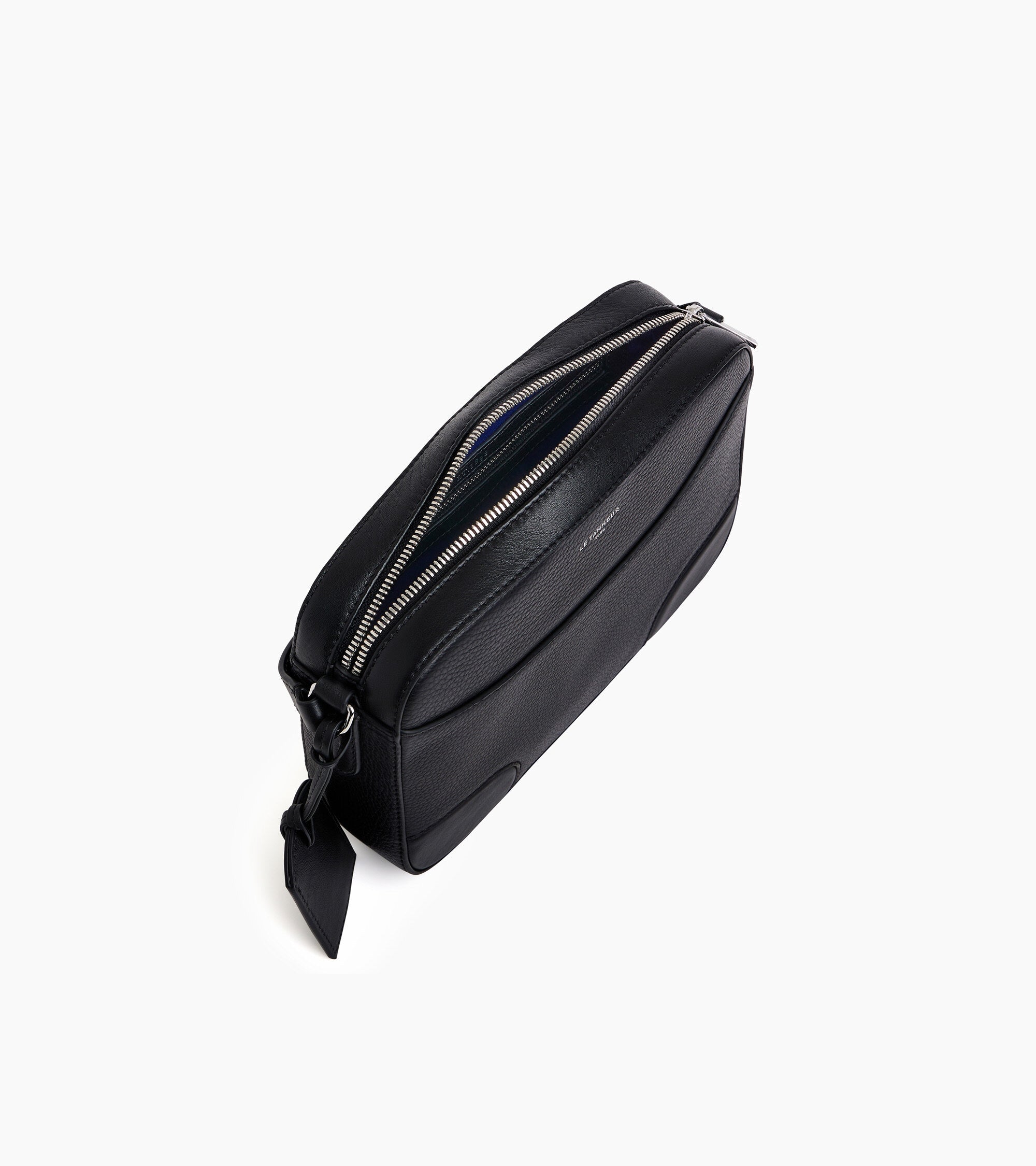 Bolso bandolera mediano Romy de cuero granulado y liso