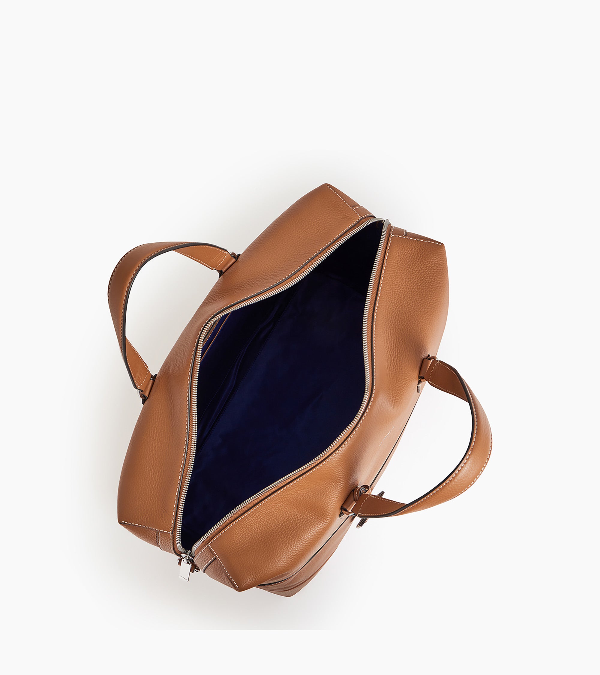 Romy 24h travel bag in pebbled leather