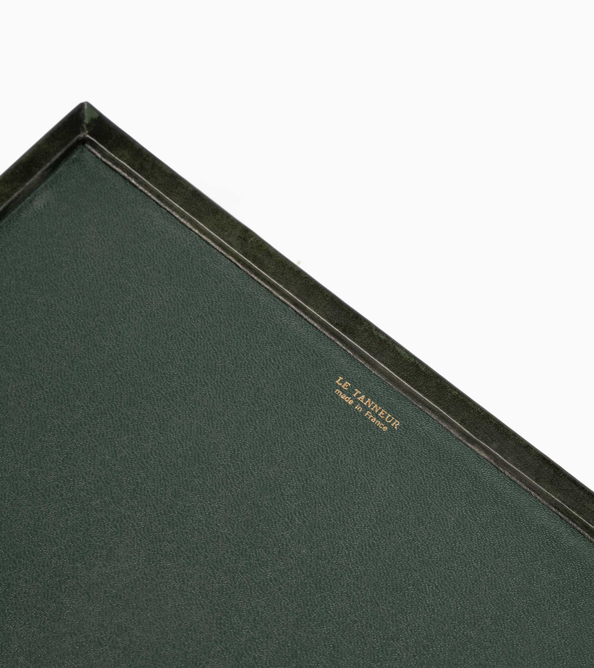 Portacartas de escritorio de cuero