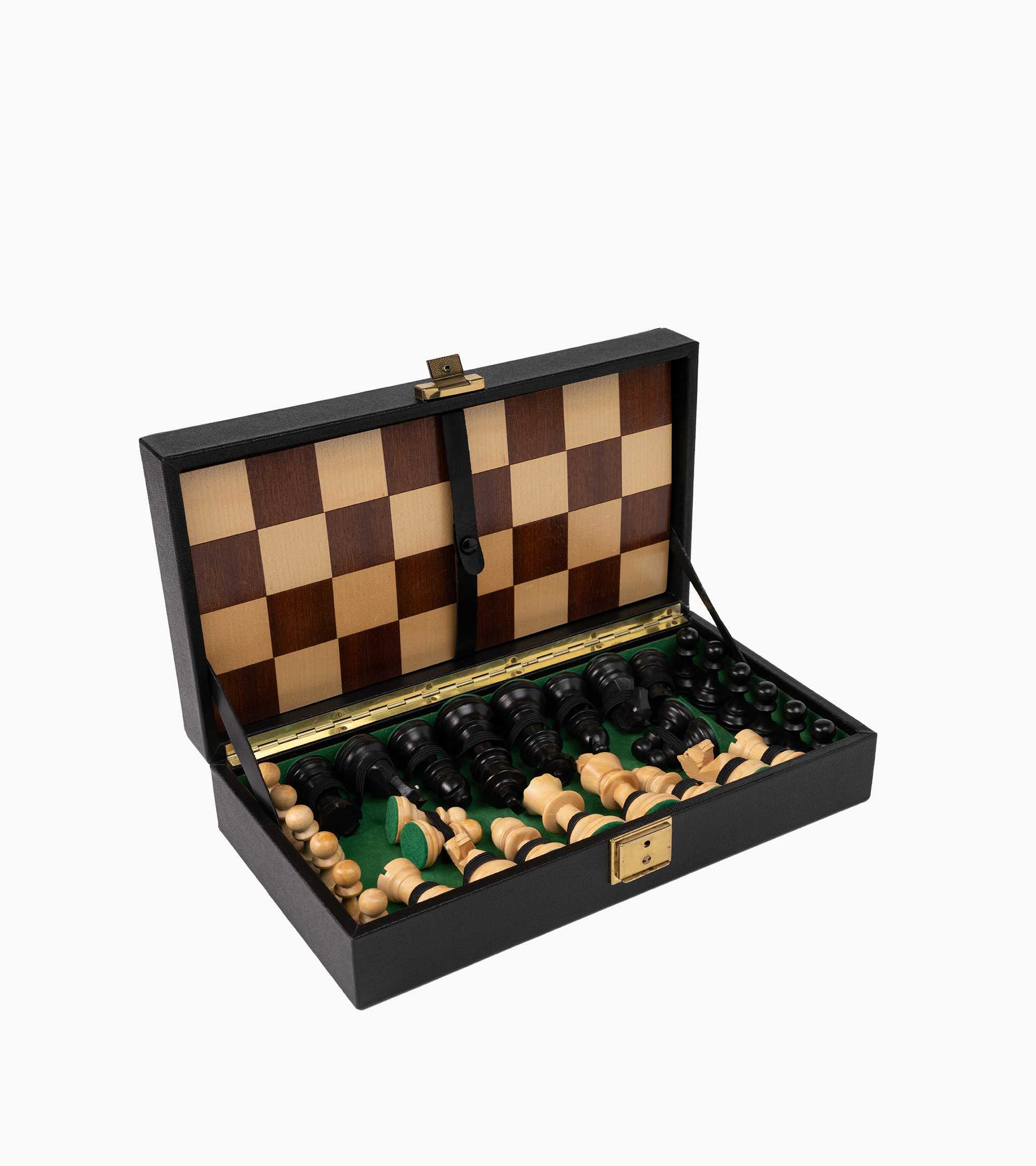 Tablero de ajedrez grande de cuero