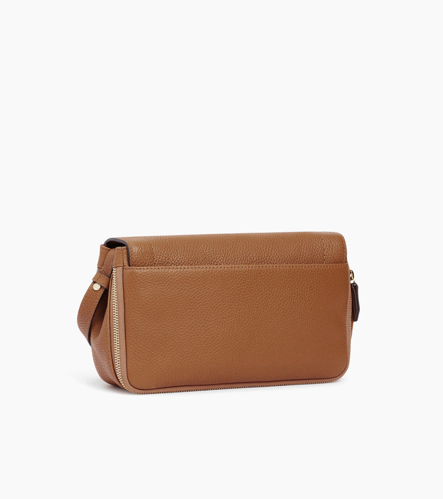 Aurore small shoulder bag in grained leather