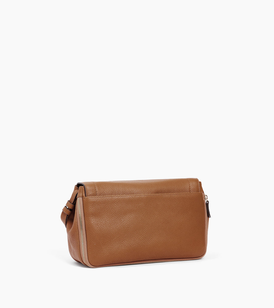 Aurore medium shoulder bag in grained leather