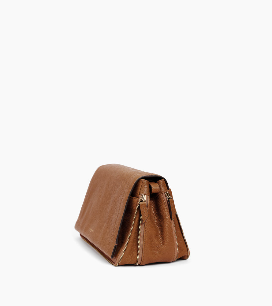 Aurore medium shoulder bag in grained leather
