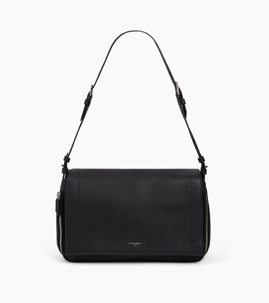 Aurore medium shoulder bag in grained leather