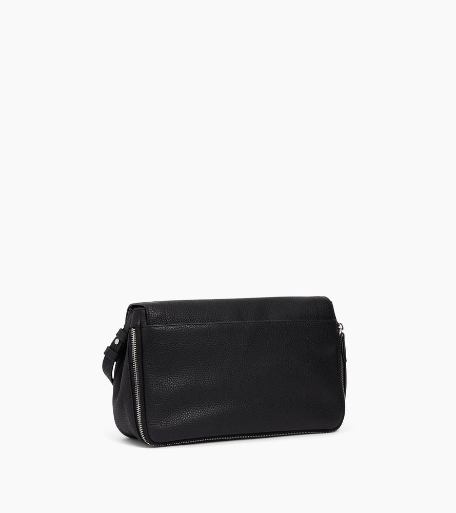 Aurore medium shoulder bag in grained leather