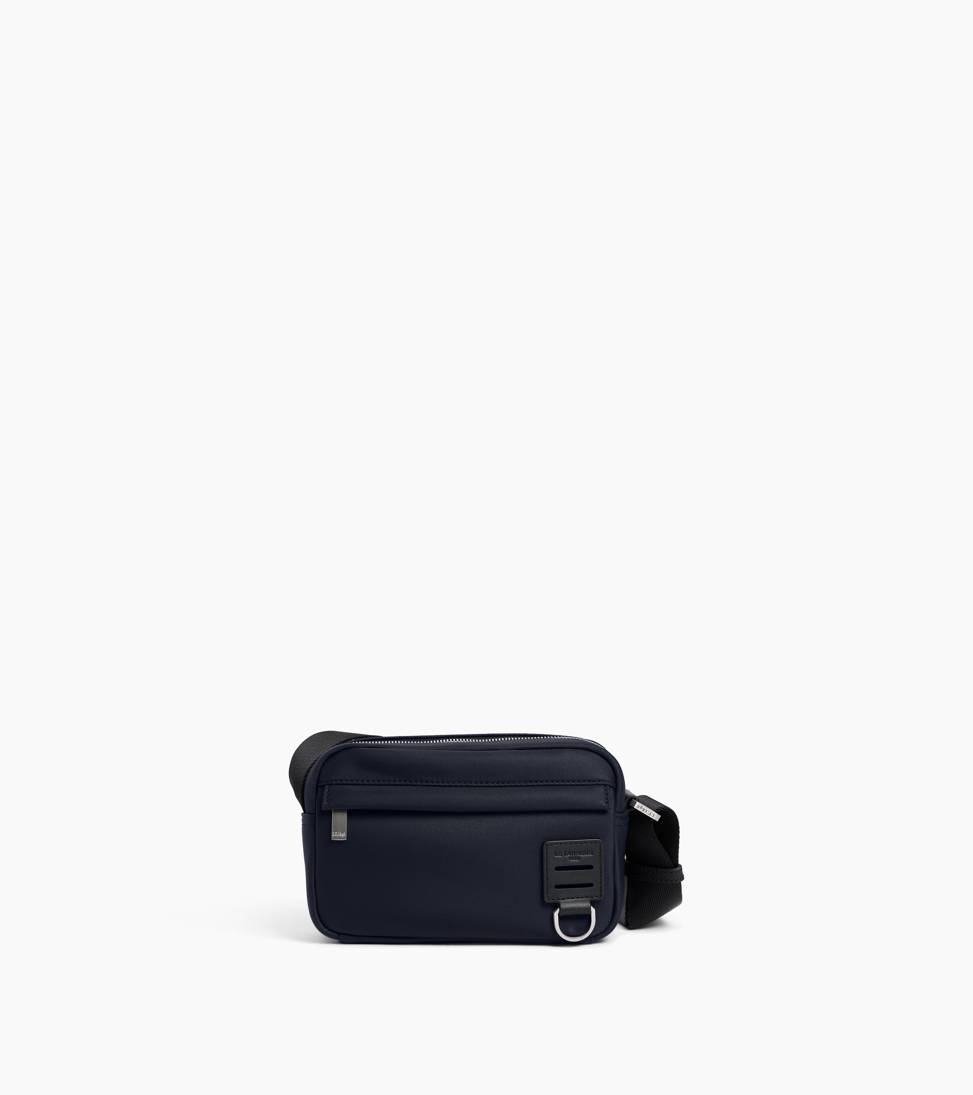 Basile small shoulder bag in nylon canvas and smooth leather