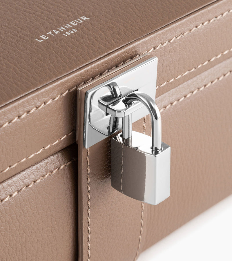 Boite à bijoux moyen modèle en cuir  - Le Tanneur
