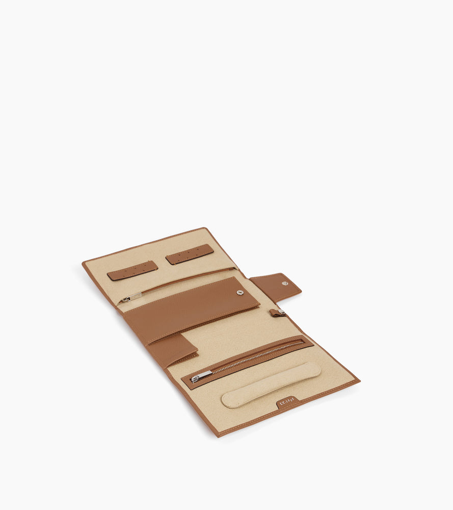 Reiseschmuckschatulle aus Leder