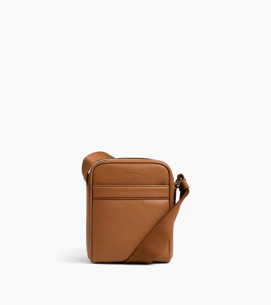 Charles small cross body bag in grained leather