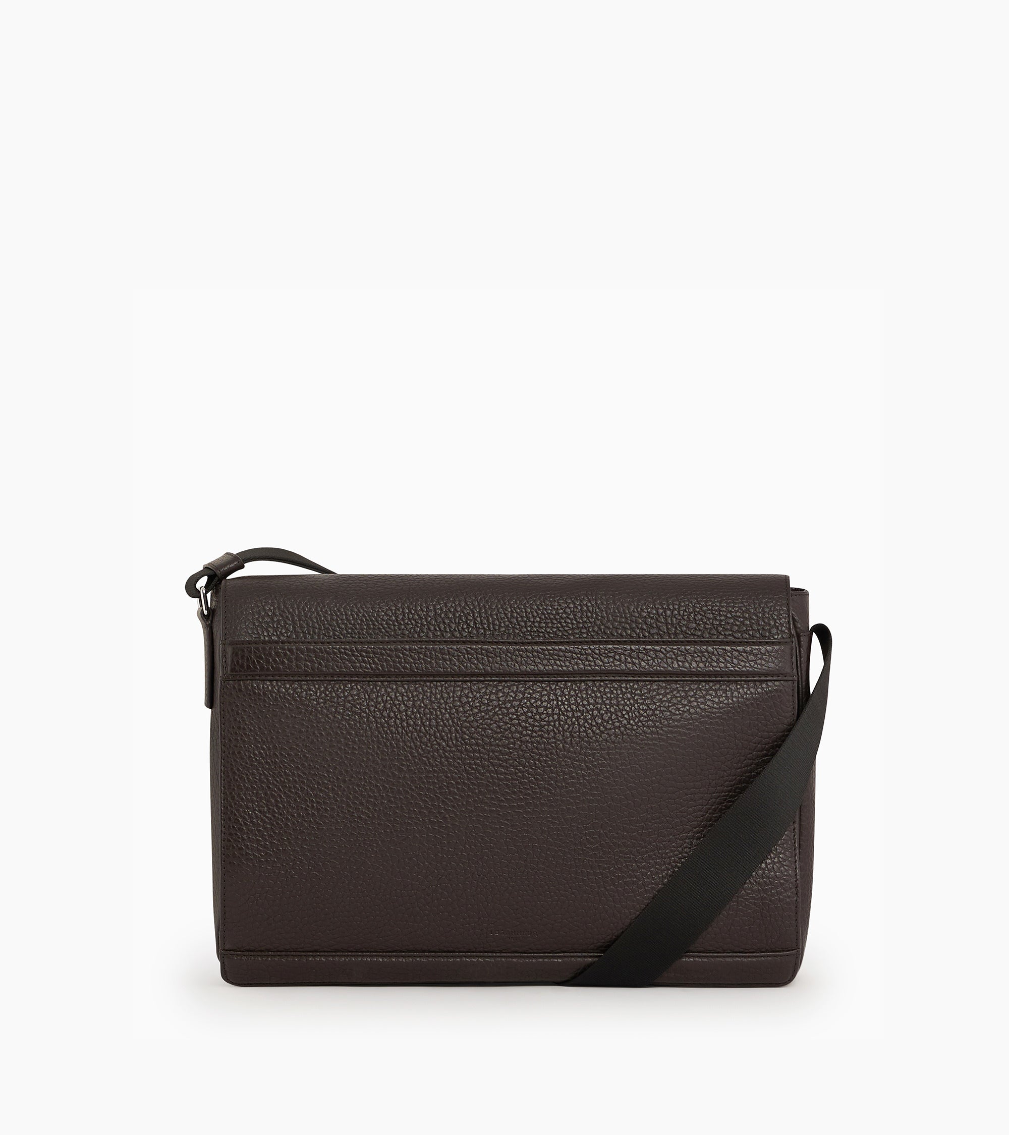 Charles large buffalo-effect grained leather bag