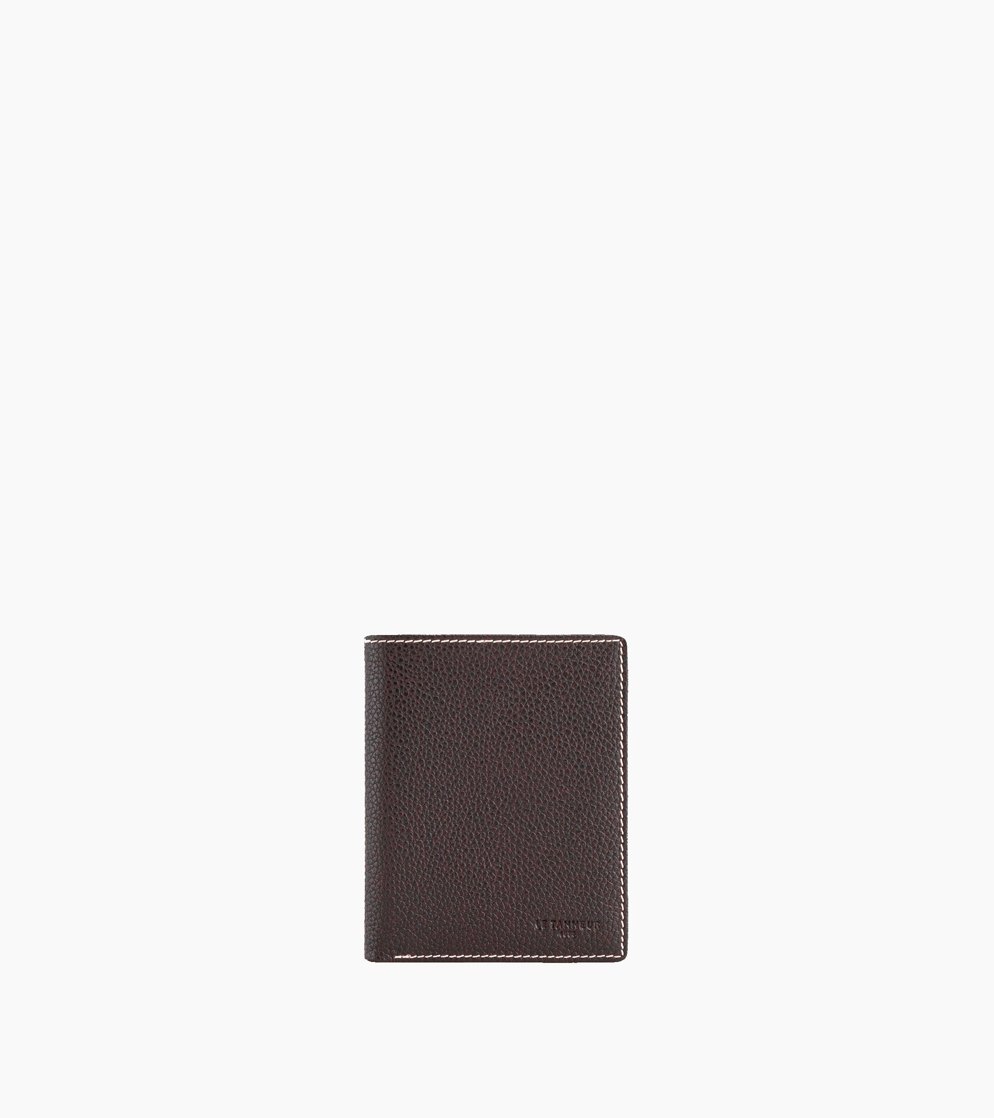 Charles pebbled leather card holder