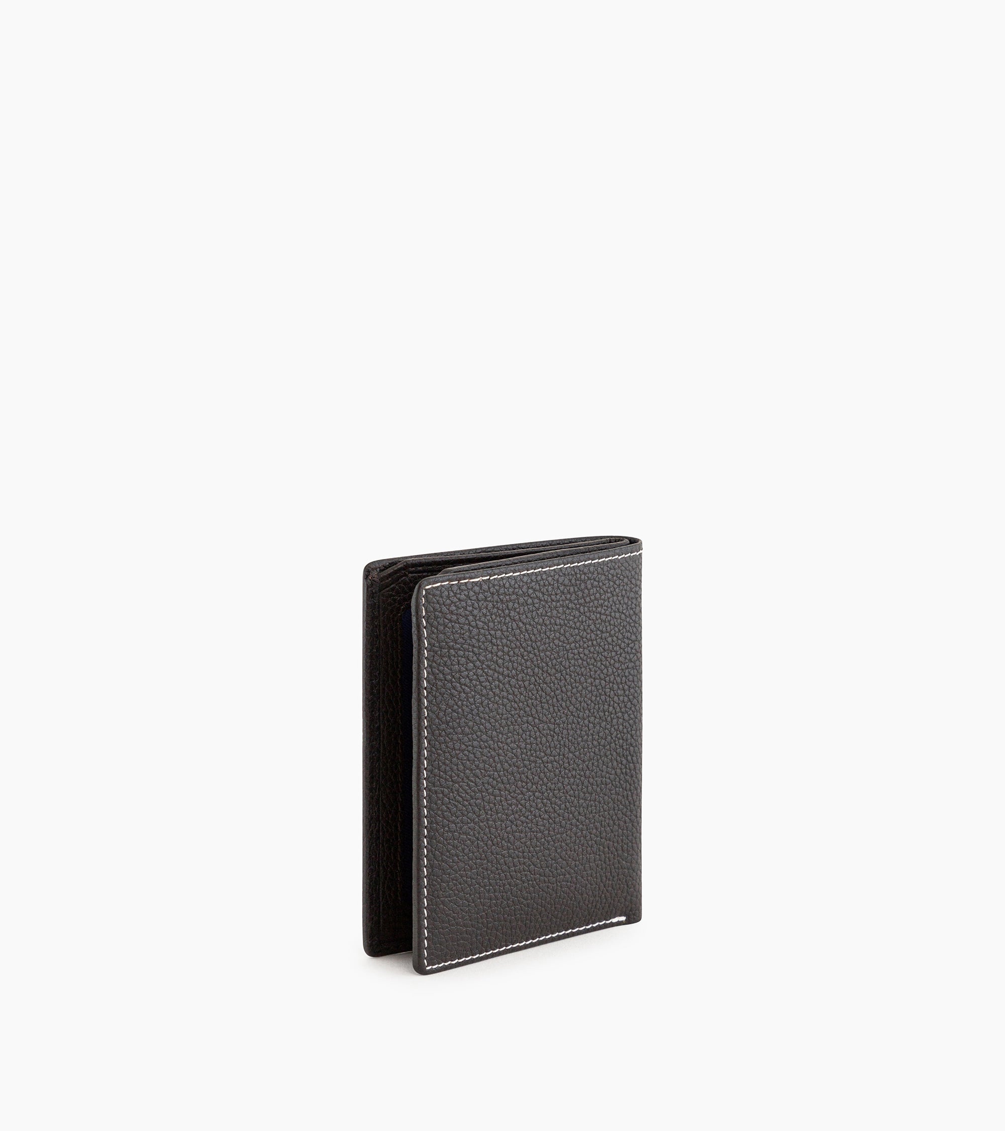 Porte cartes moyen modèle Charles en cuir grainé