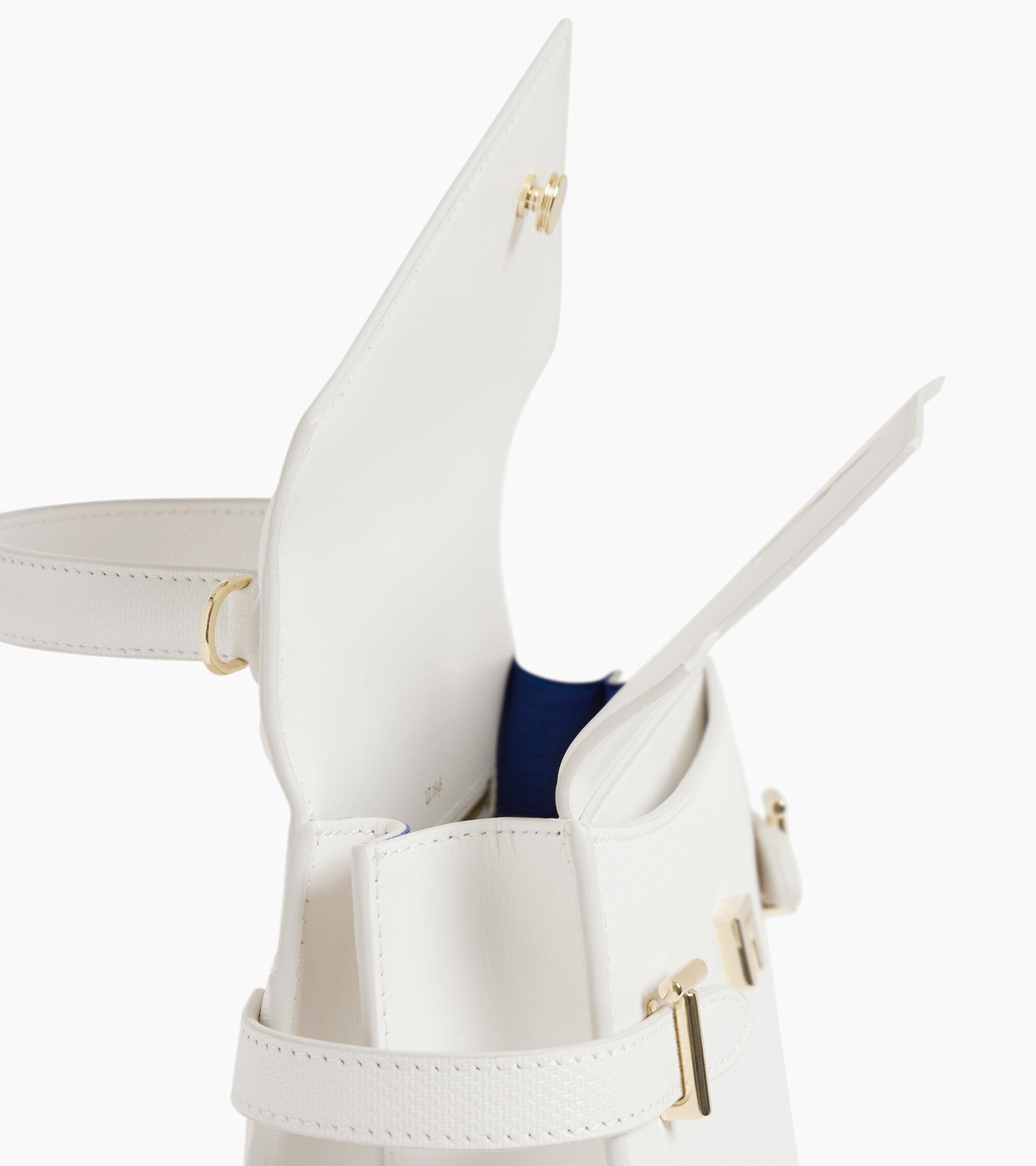 Mittelgroße Handtasche Emilie aus T-Signaturleder mit Doppelklappe