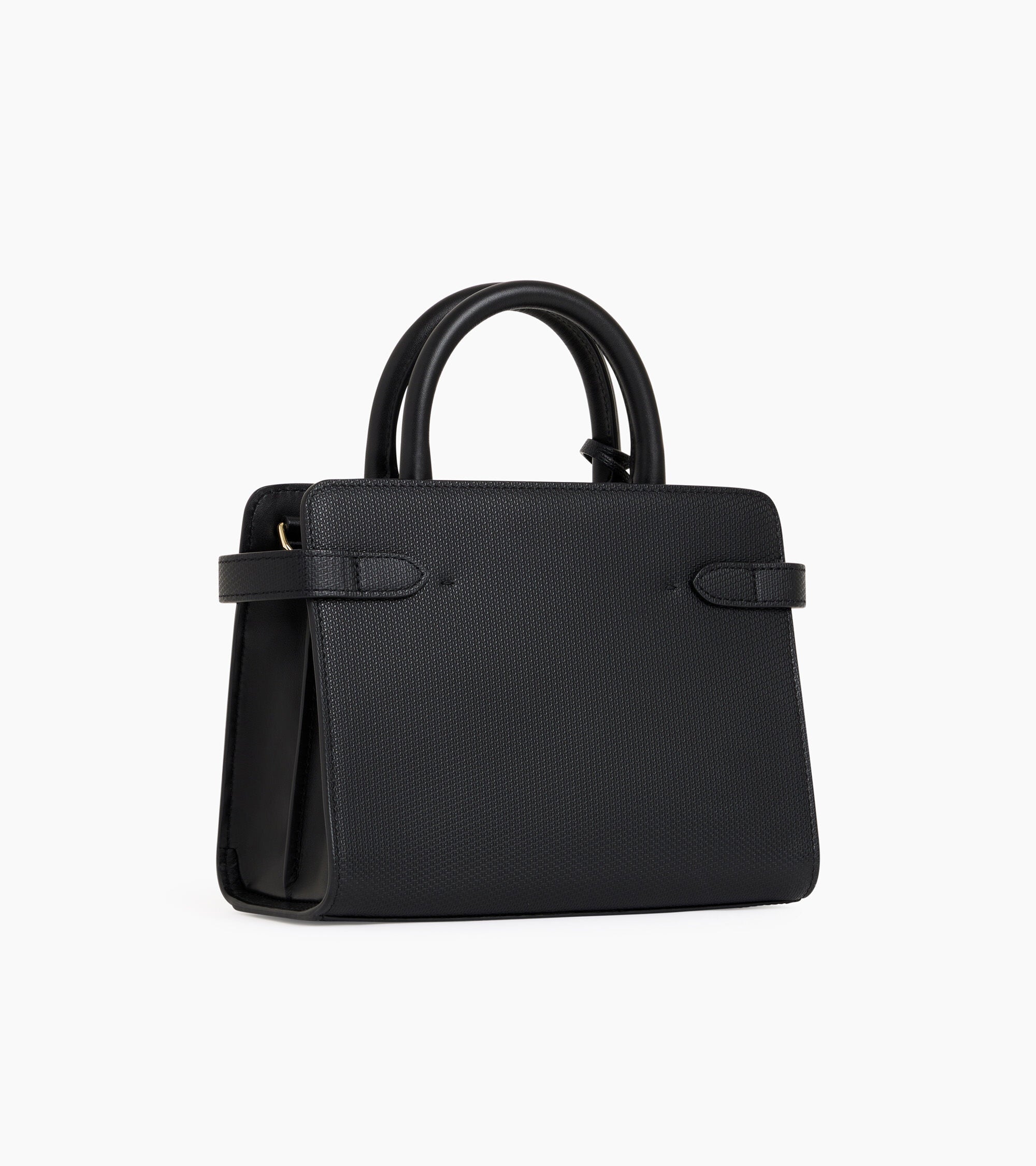 Small Emilie T signature leather handbag