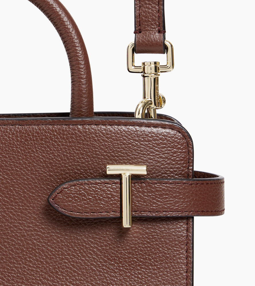 Emilie small handbag in grained leather