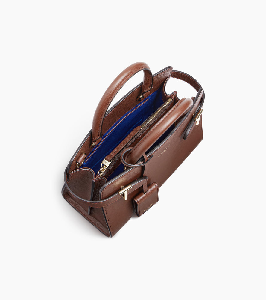 Emilie small handbag in grained leather