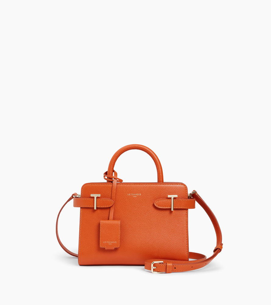 Emilie small handbag in grained leather