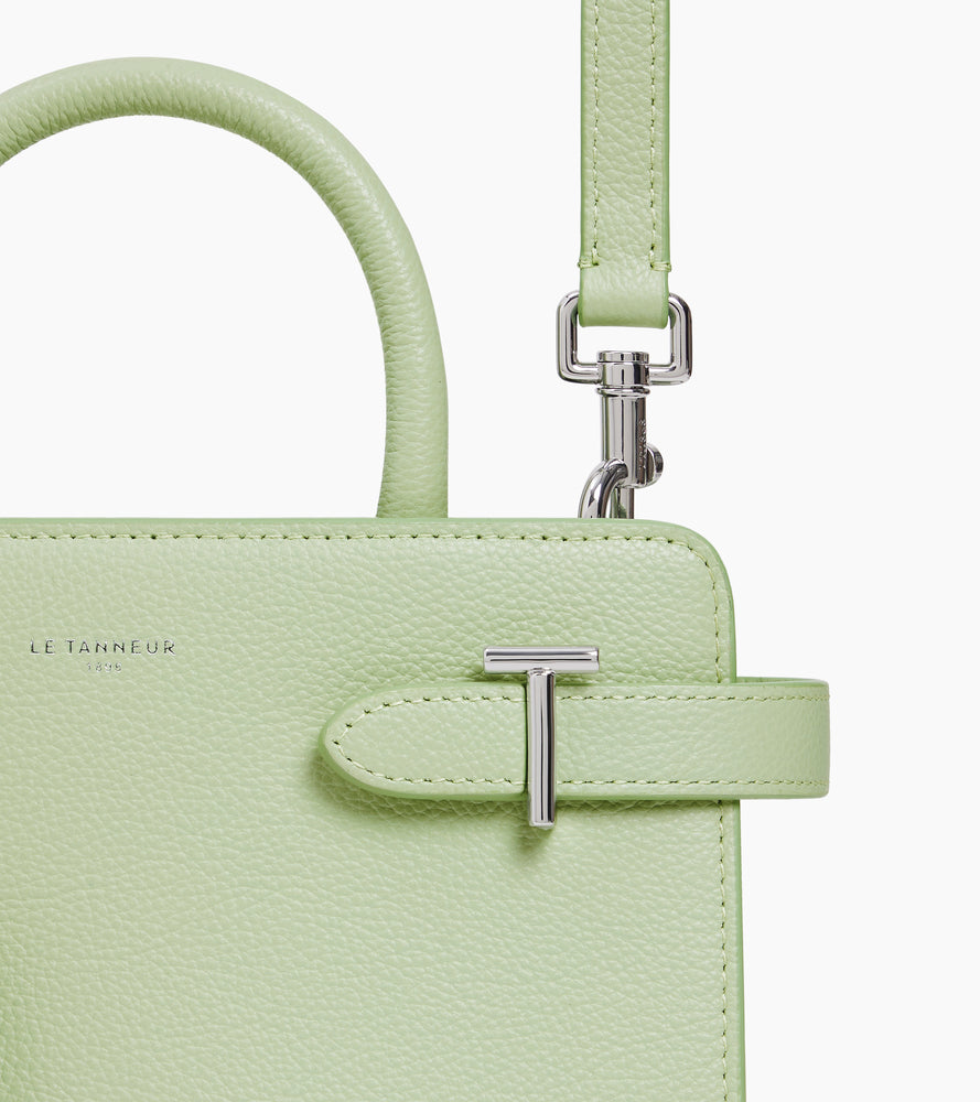 Kleine Handtasche Emilie aus genarbtem Leder mit Trageriemen