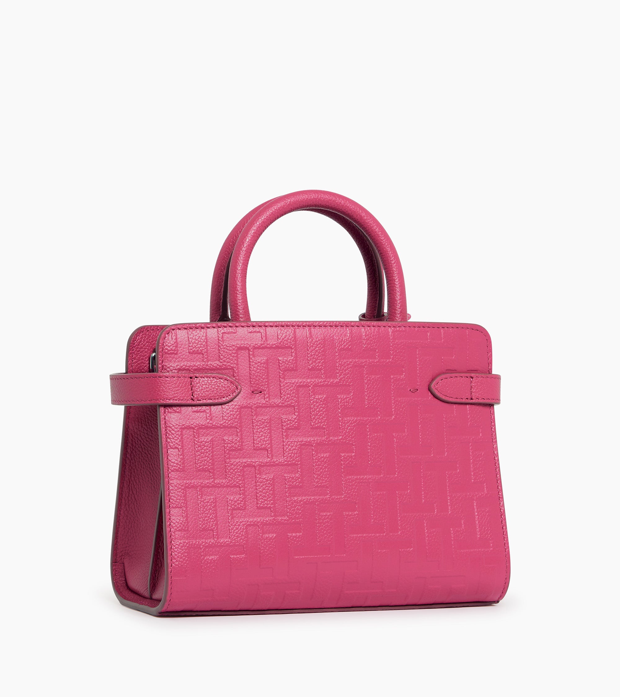 Emilie small handbag in embossed T leather