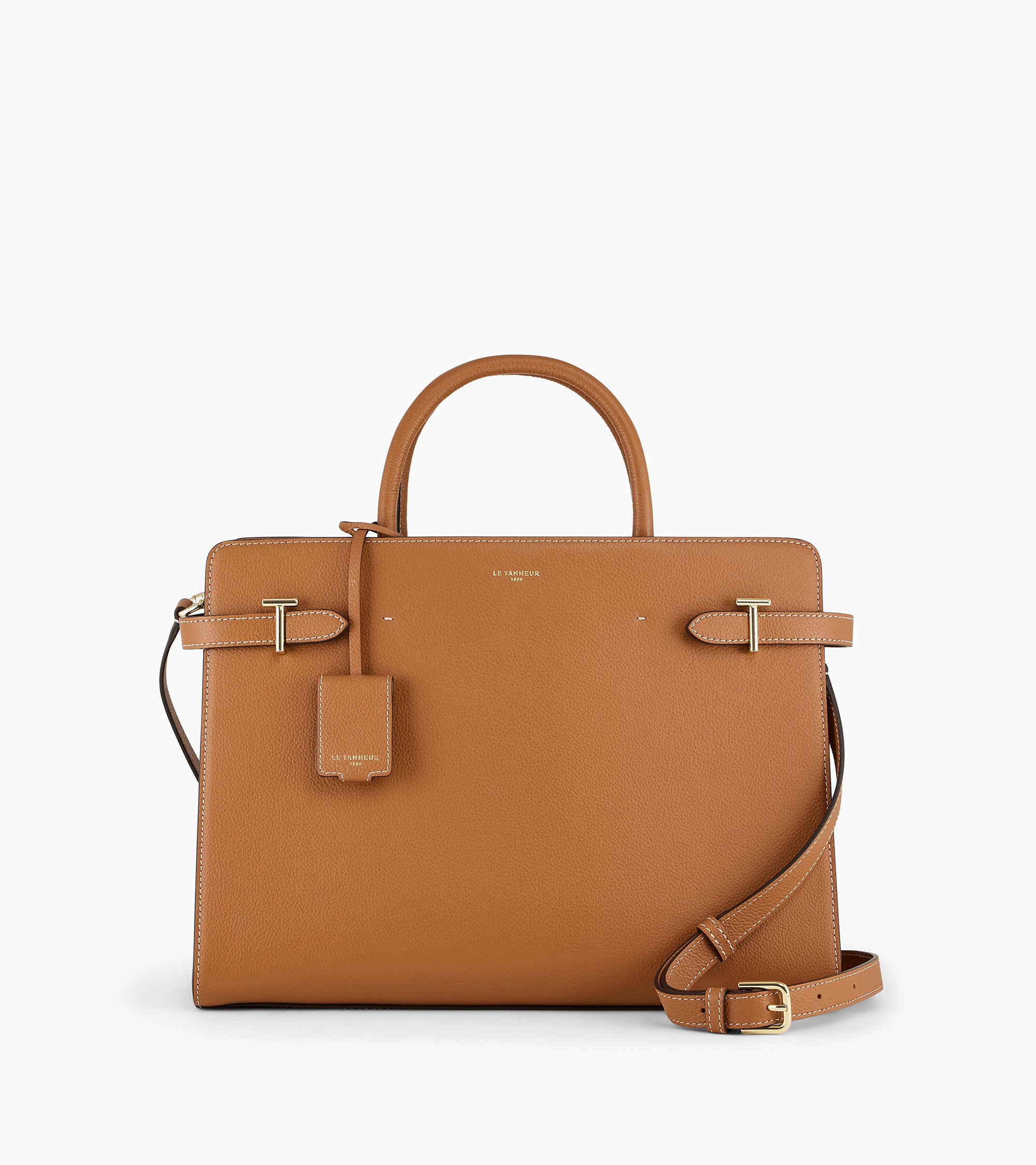 Emilie large handbag in pebbled leather
