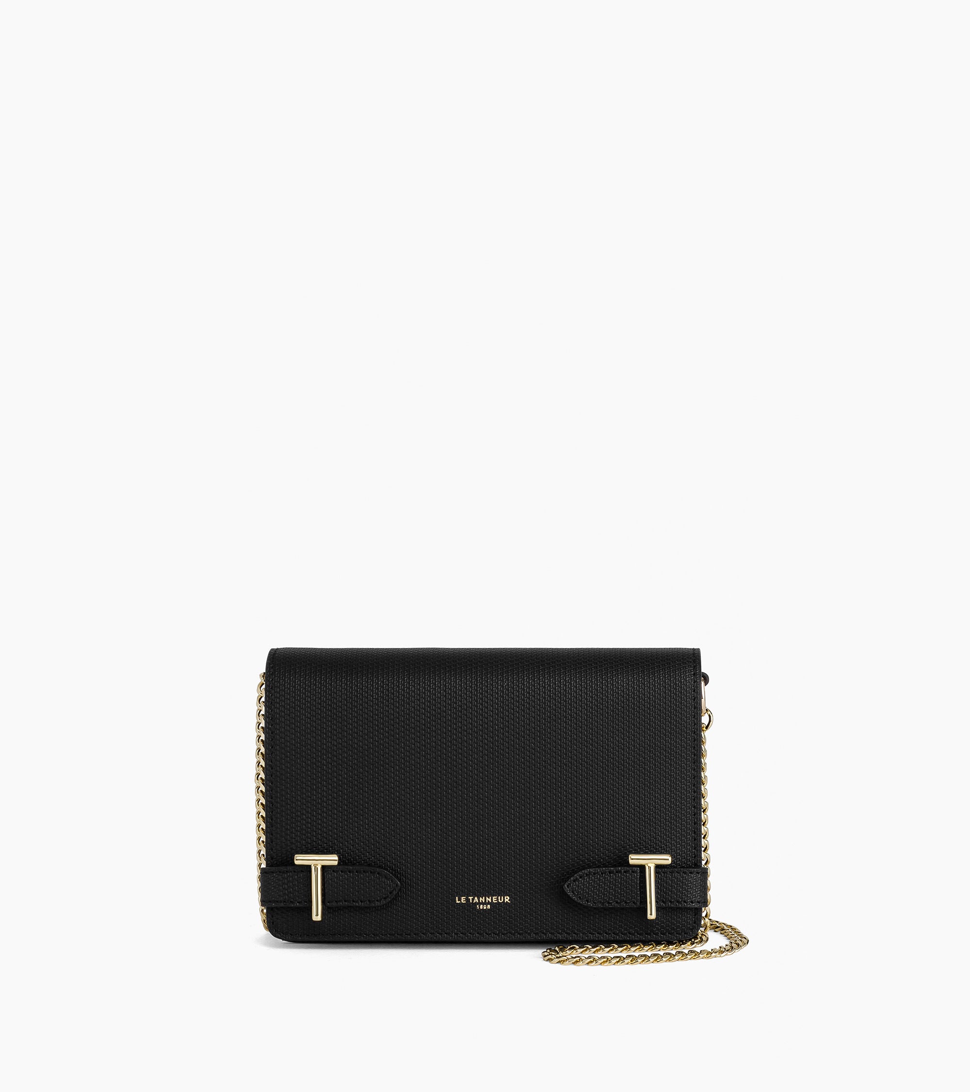 Small cross body Emilie T signature leather bag